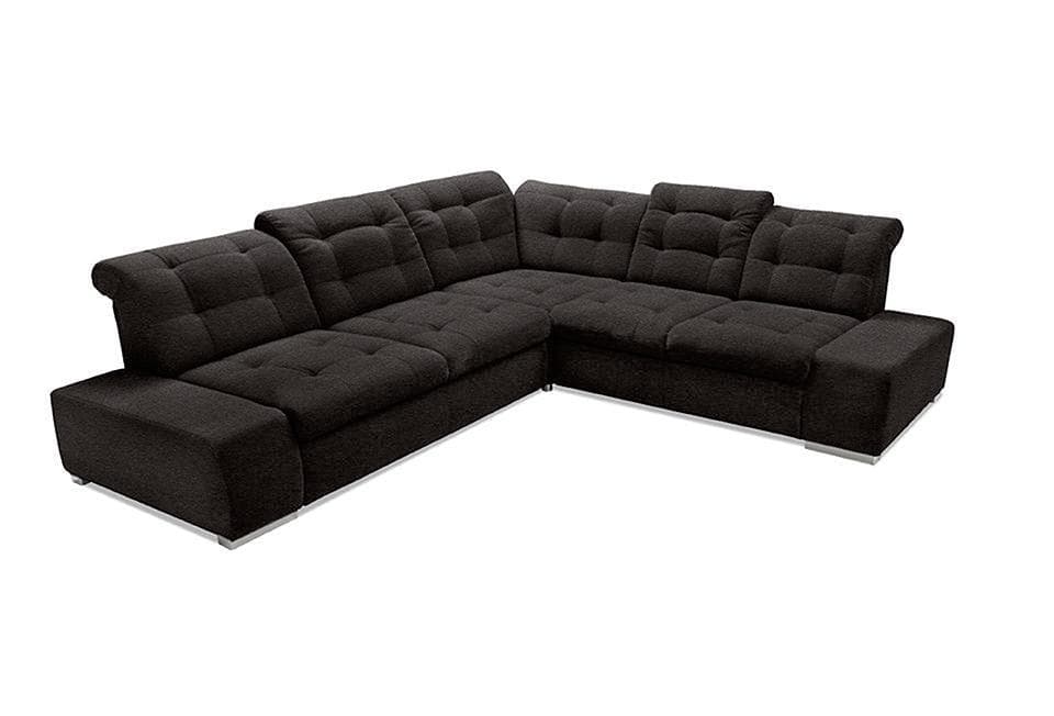 SIT & MORE Ecksofa Pale L-Form Schwarz mit Rückenlehnenverstellung