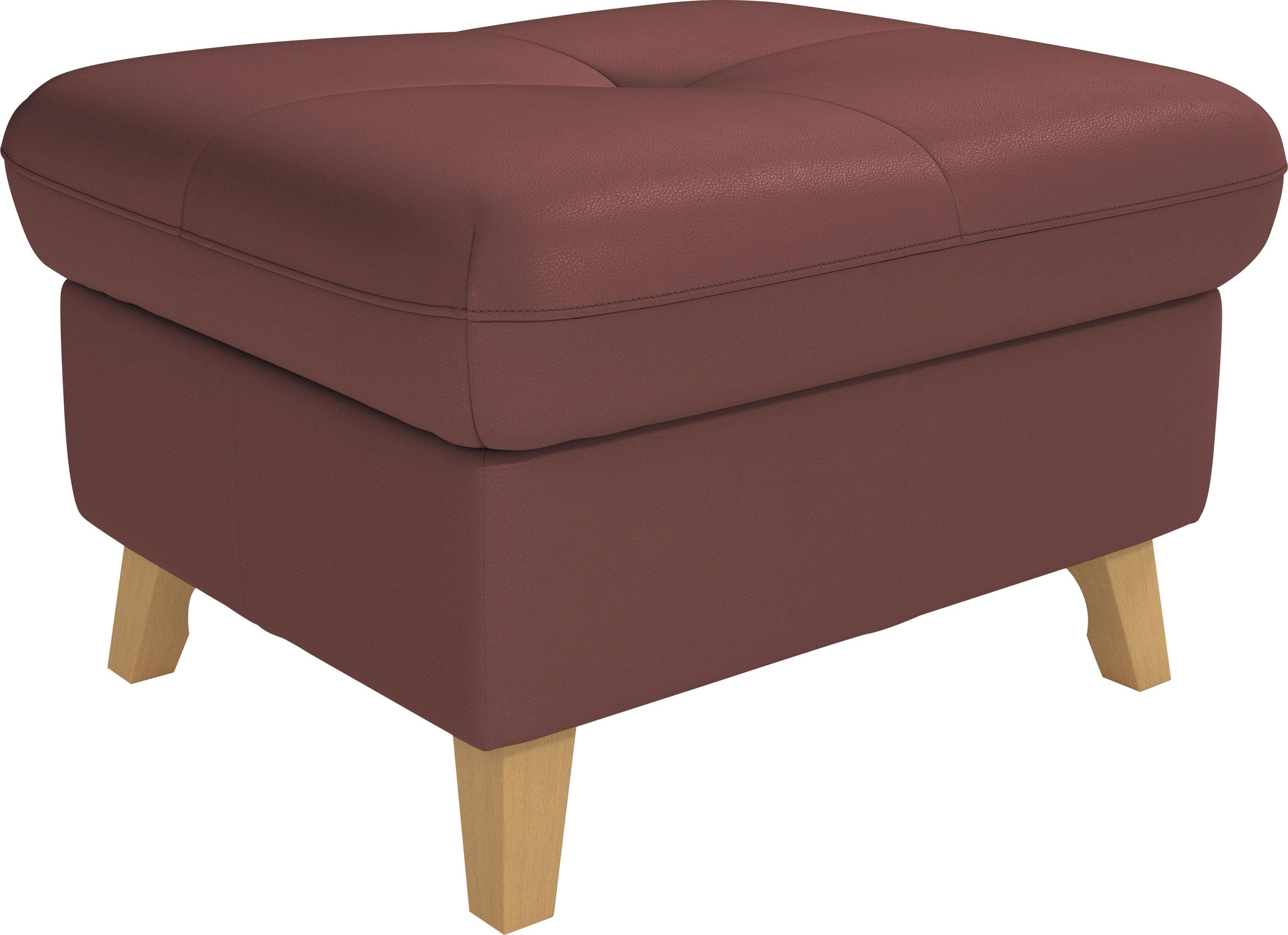 SIT & MORE Stauraumhocker Göteborg Merrot NaturLEDER