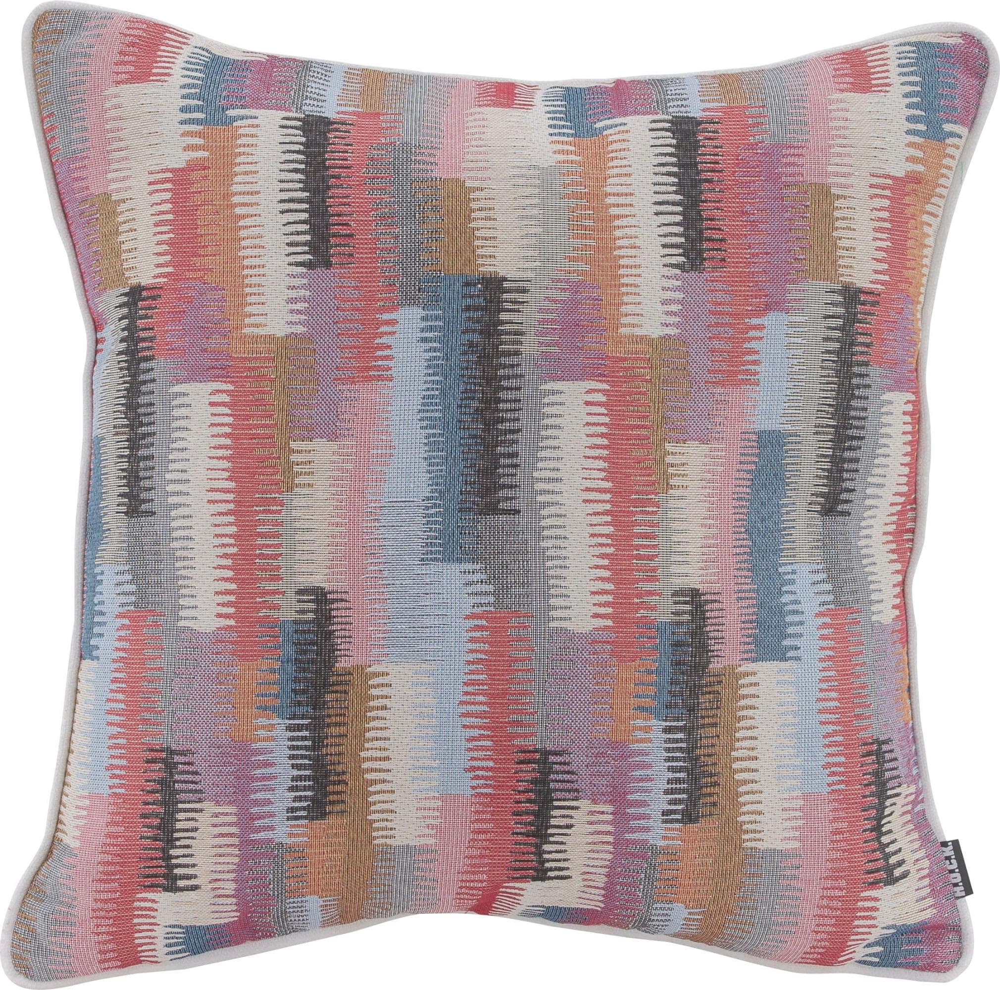 H.O.C.K. Dekokissen Howy Bunt Gemustert Mit Füllung