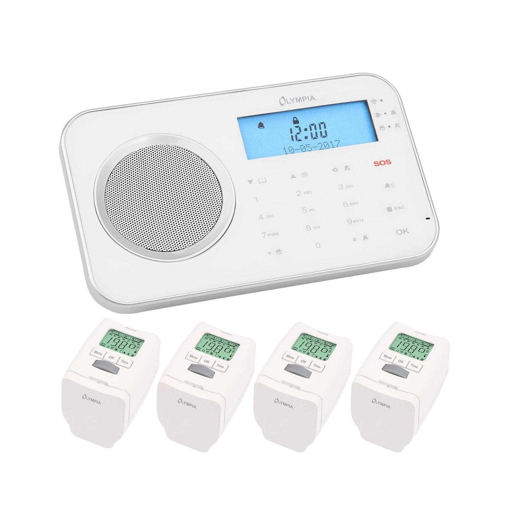 Olympia Smart Home Heizkörperthermostat Starterset Steuerung Heizung App & WLAN