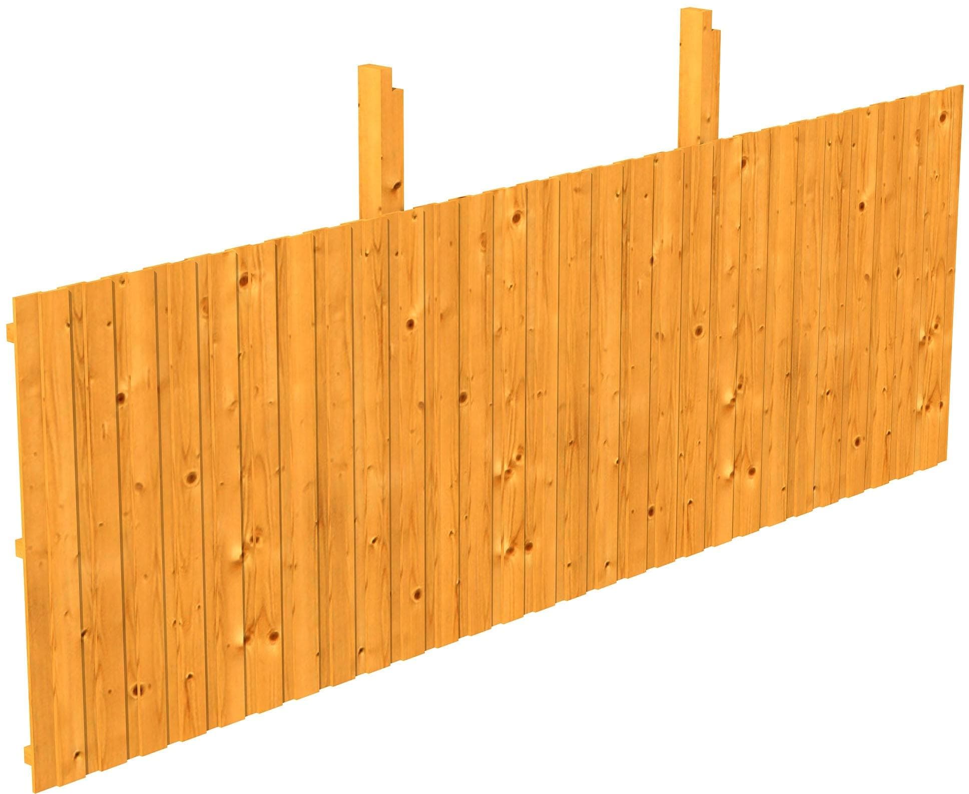 Carport-Rückwand SKANHOLZ Eiche Hell 550x180 cm Holzwerkstoff
