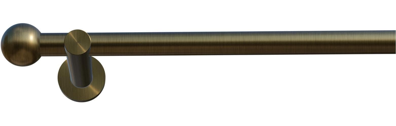 INDEKO Gardinenstange Colombes 1-läufig messing-antik 130cm