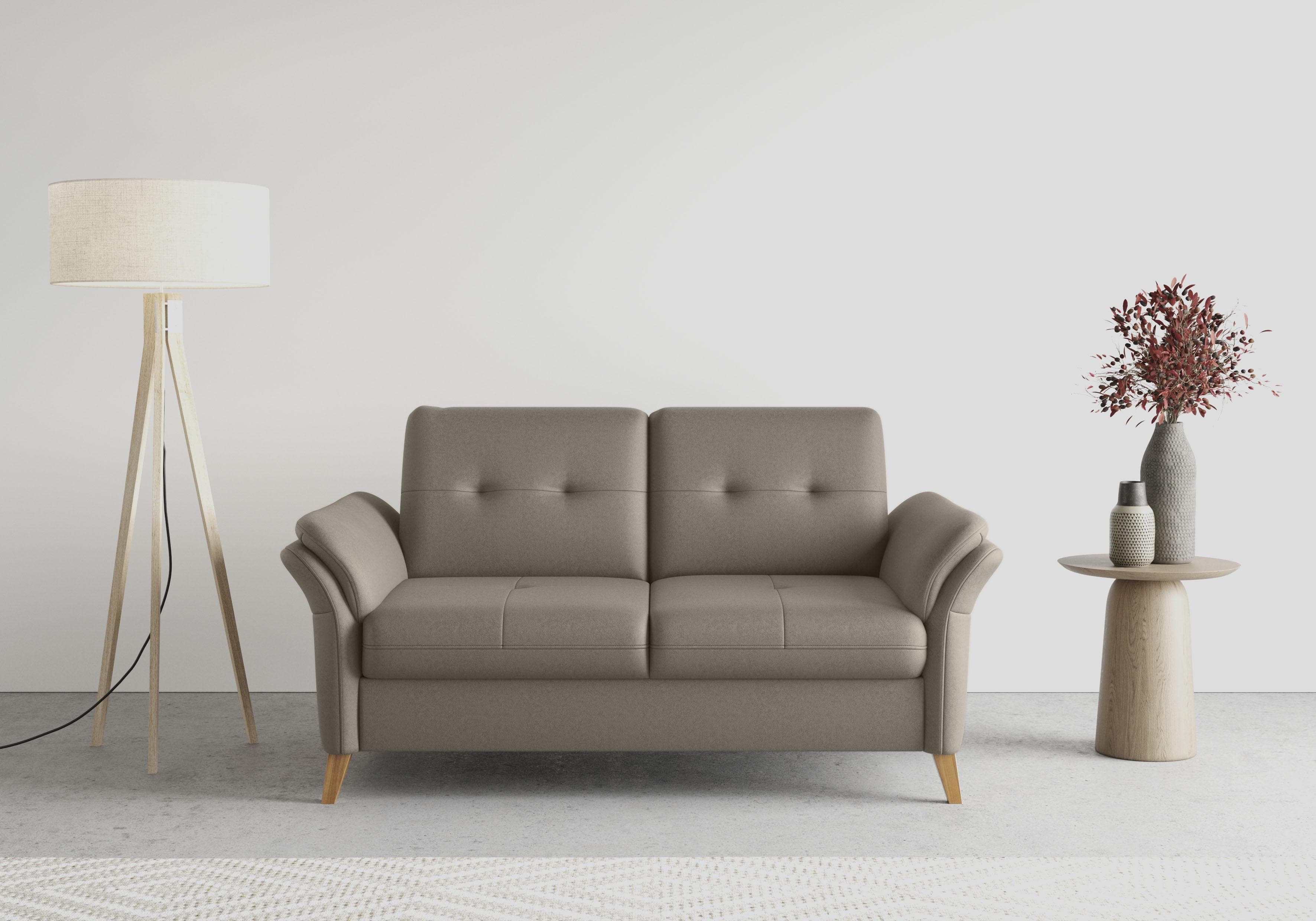 SIT & MORE Sofa Göteborg 2-Sitzer braun mit Sitztiefenverstellung