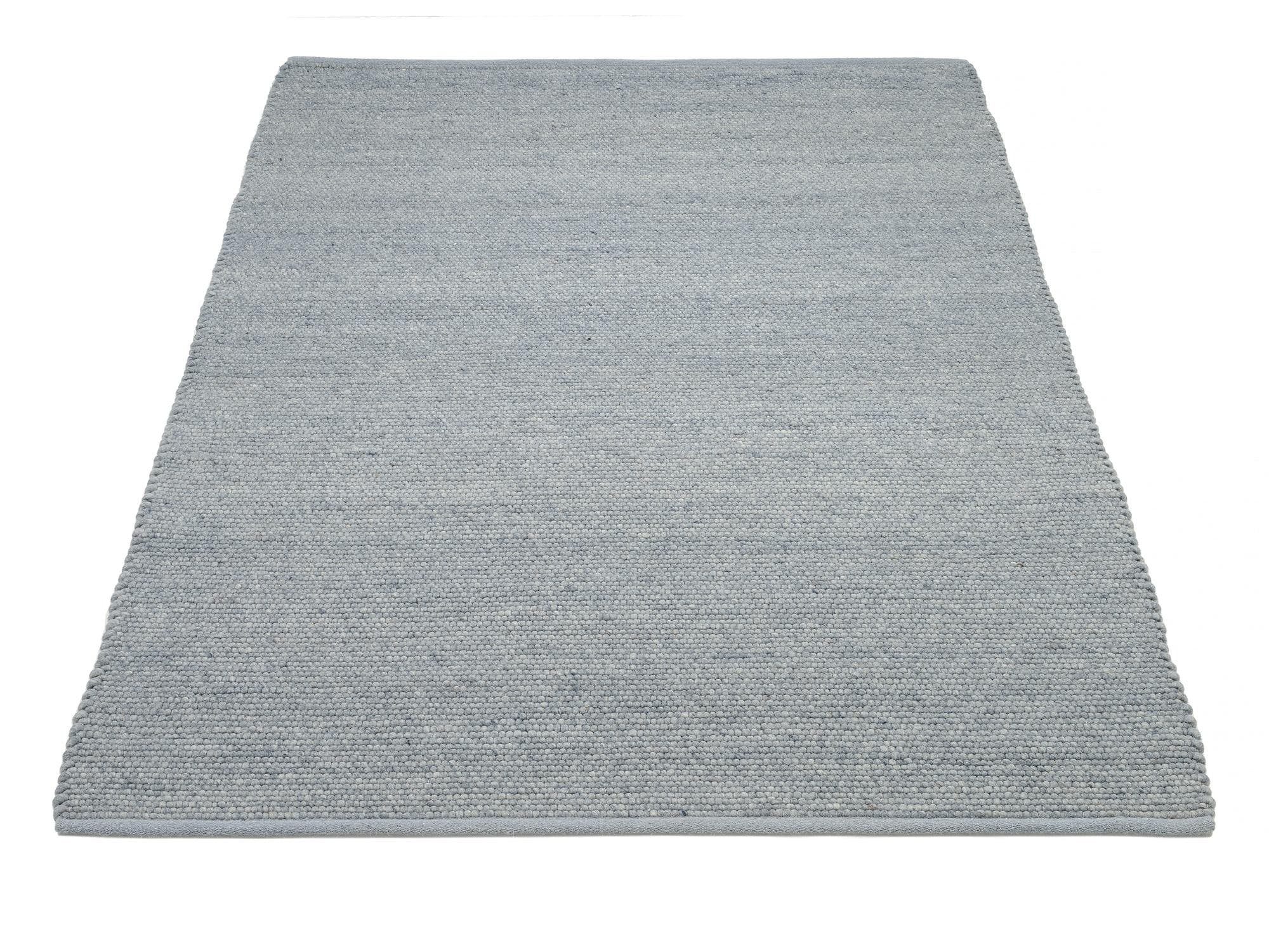 OCI Teppich FAVORIT Grau-Blau Handgewebt Uni Design