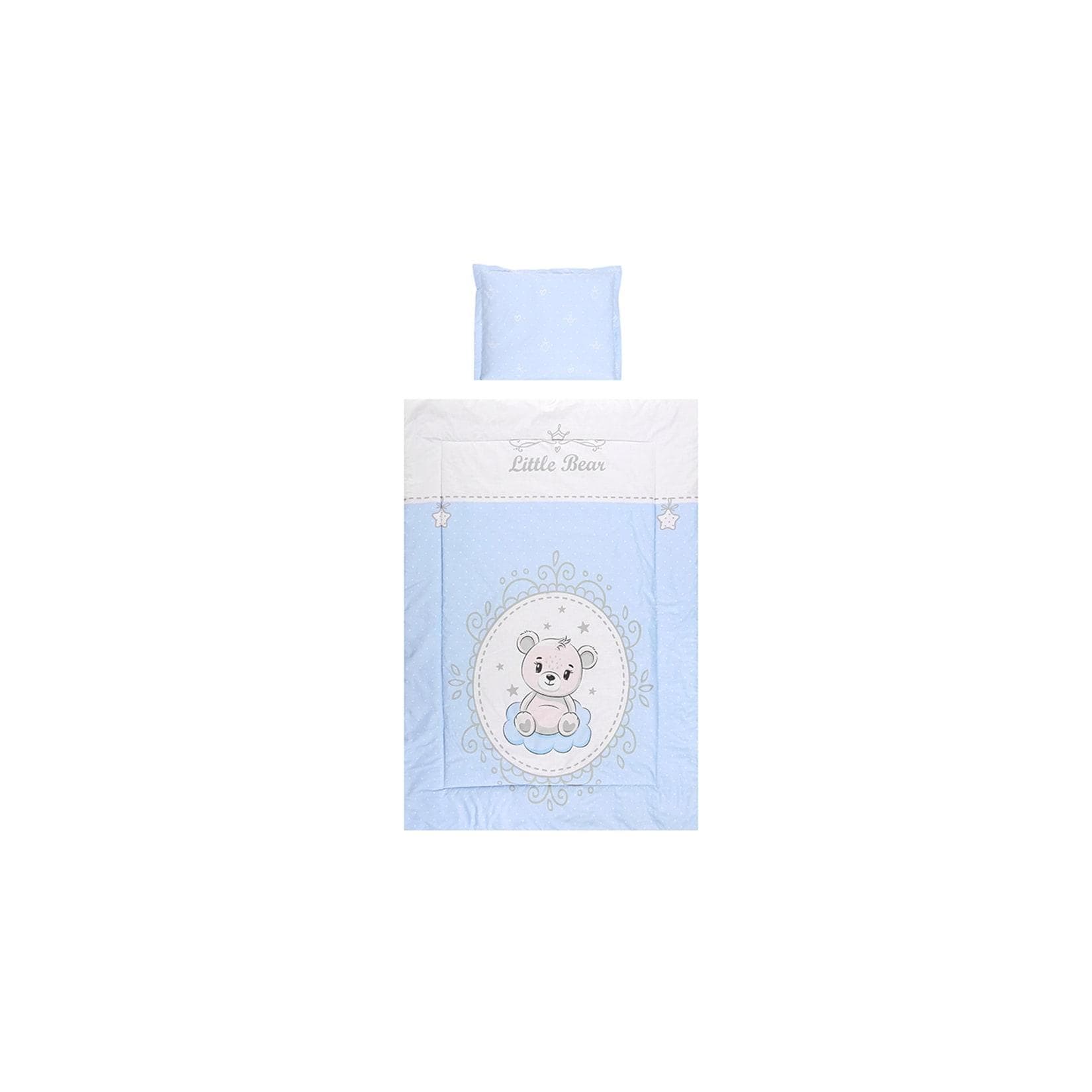 Lorelli Kinderbettwäsche 3-teilig Blau Bär