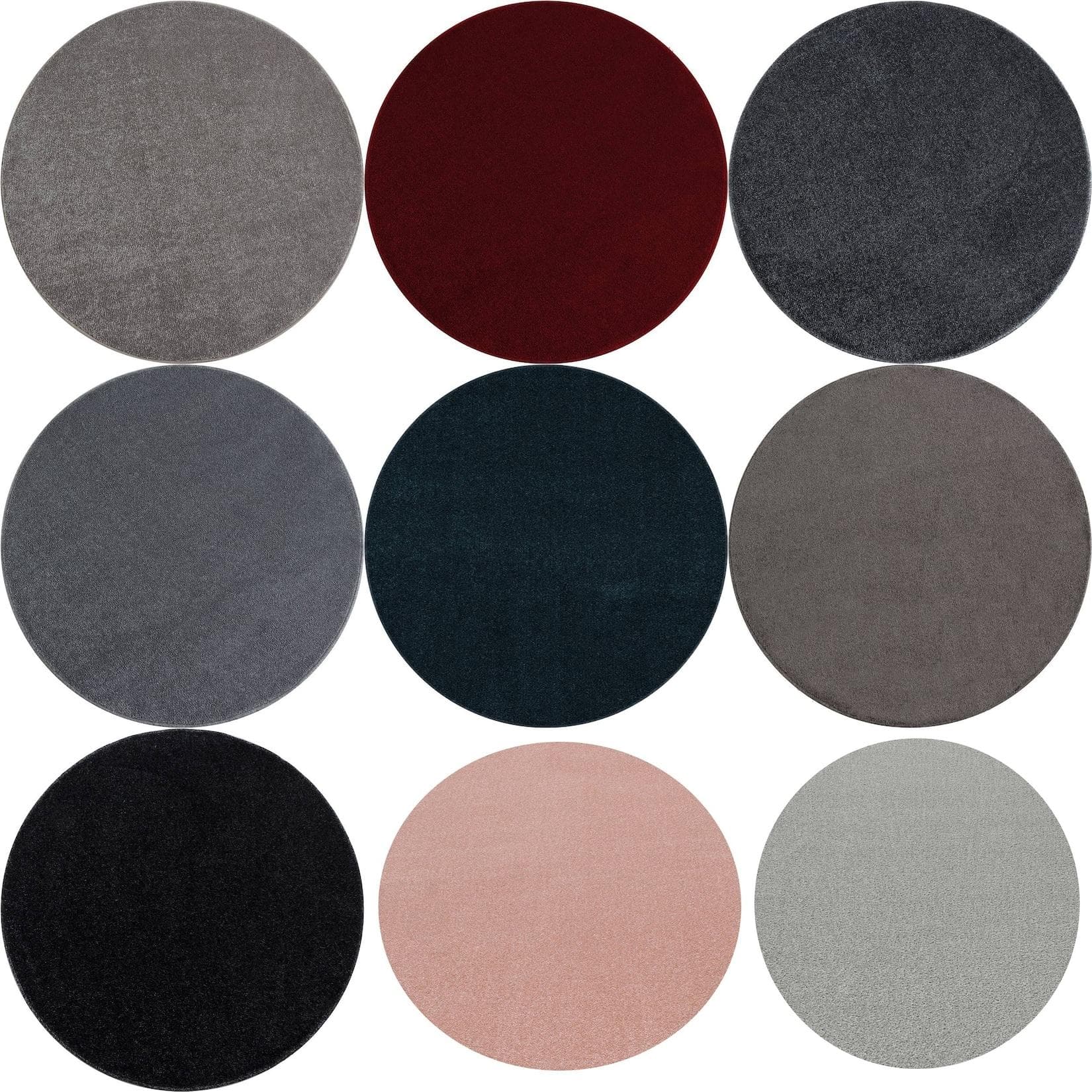 Ayyildiz ATA Teppich Rund Einfarbig Modern