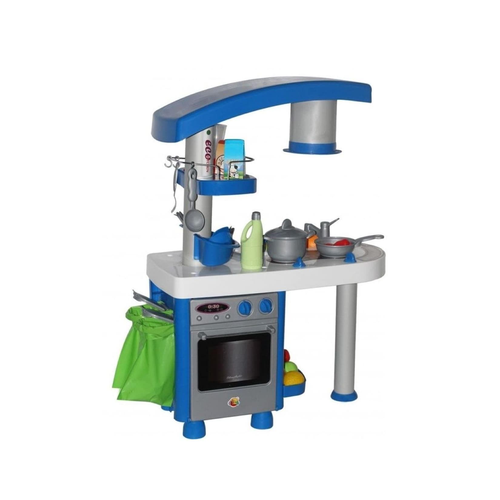 Polesie Kinderküche 56290 Eco 92 cm Grau mit Backofen