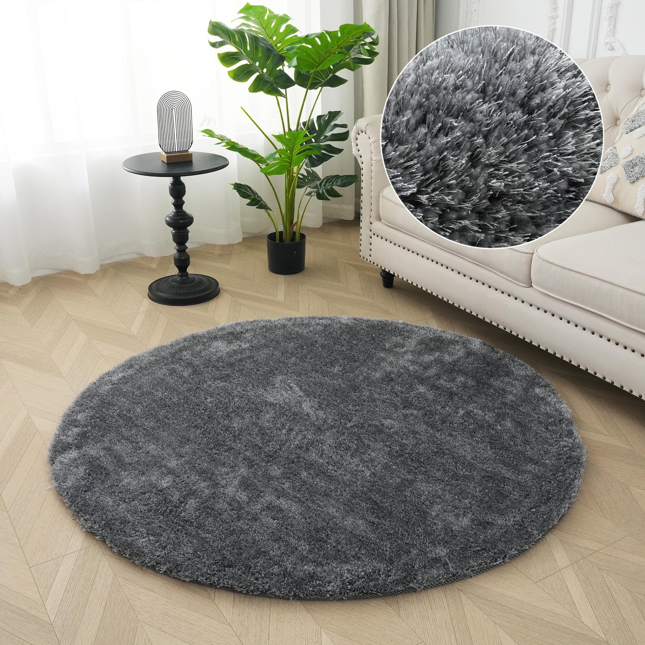 Hochflor-Teppich Bruno Banani Dana Teppich Kundenliebling Grau