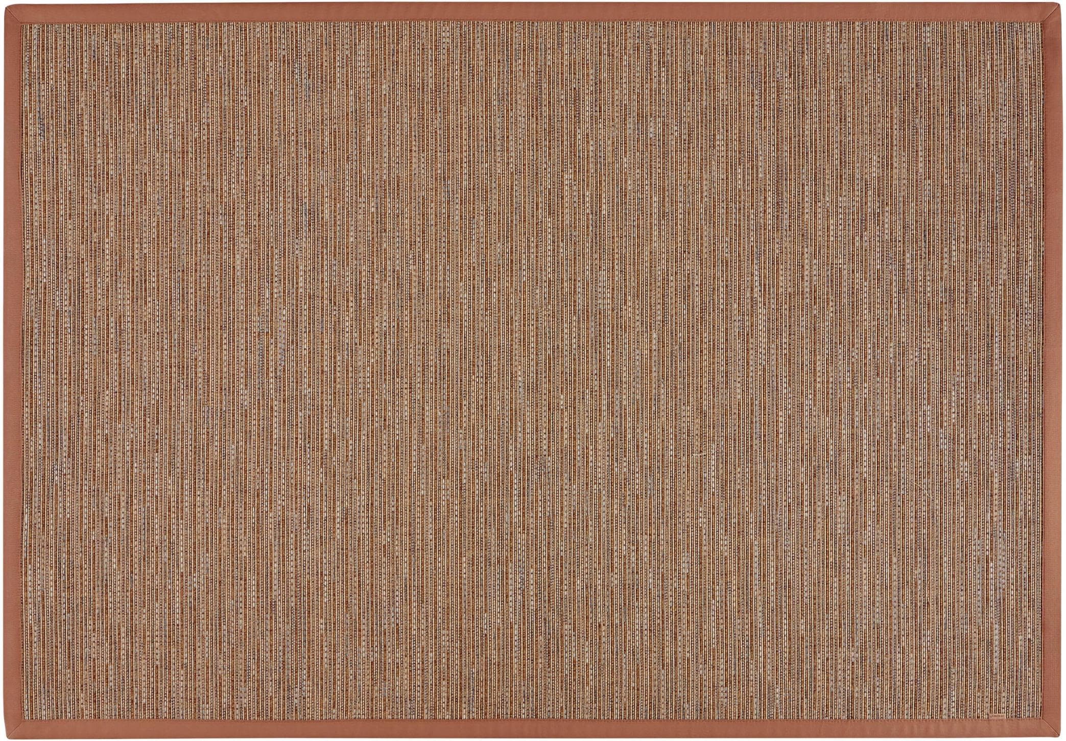 DEKOWE Naturino Effekt Teppich Braun Sisal-Optik mit Bordüre