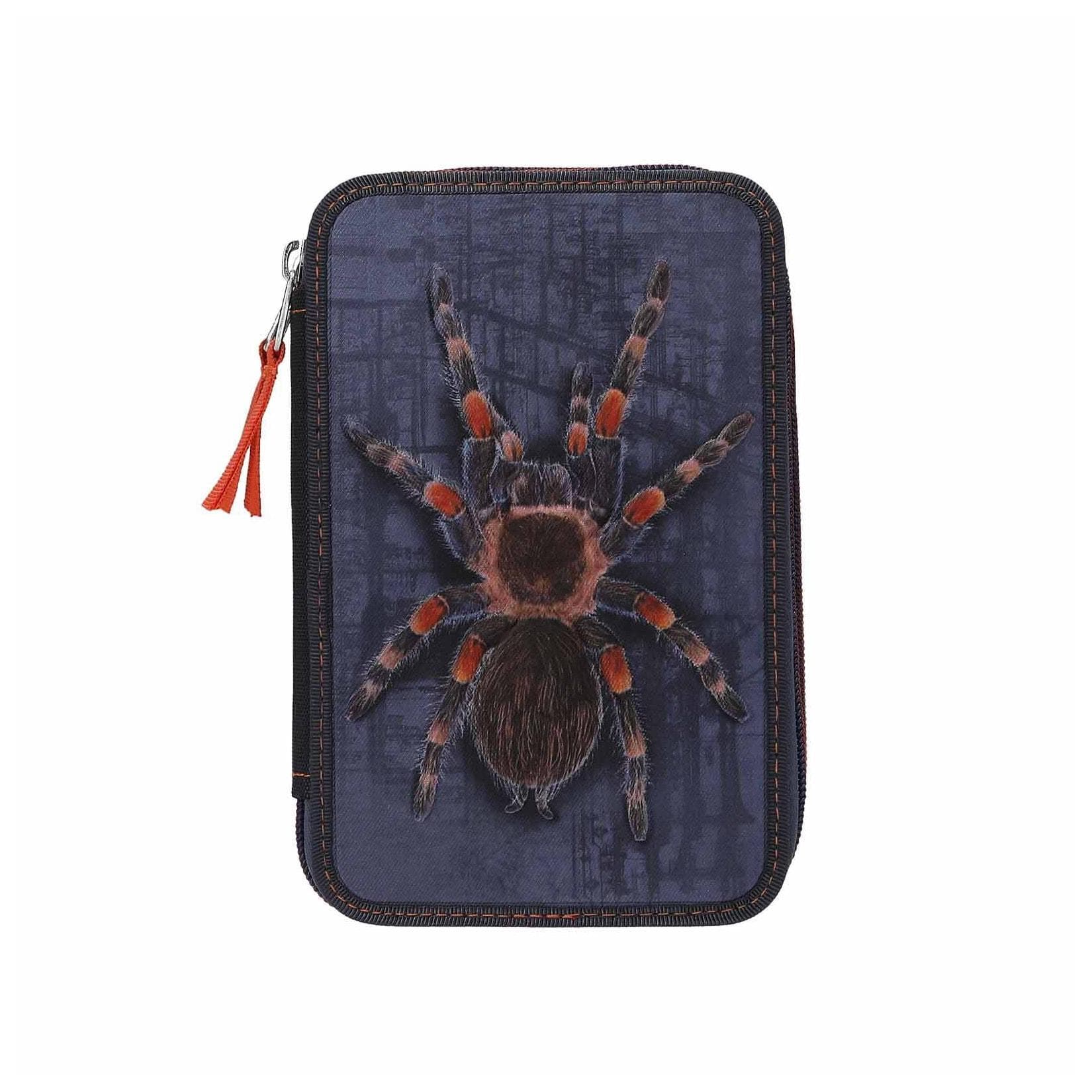 Depesche Adventure World Federtasche mit Spinne - 2-Fach Polyester