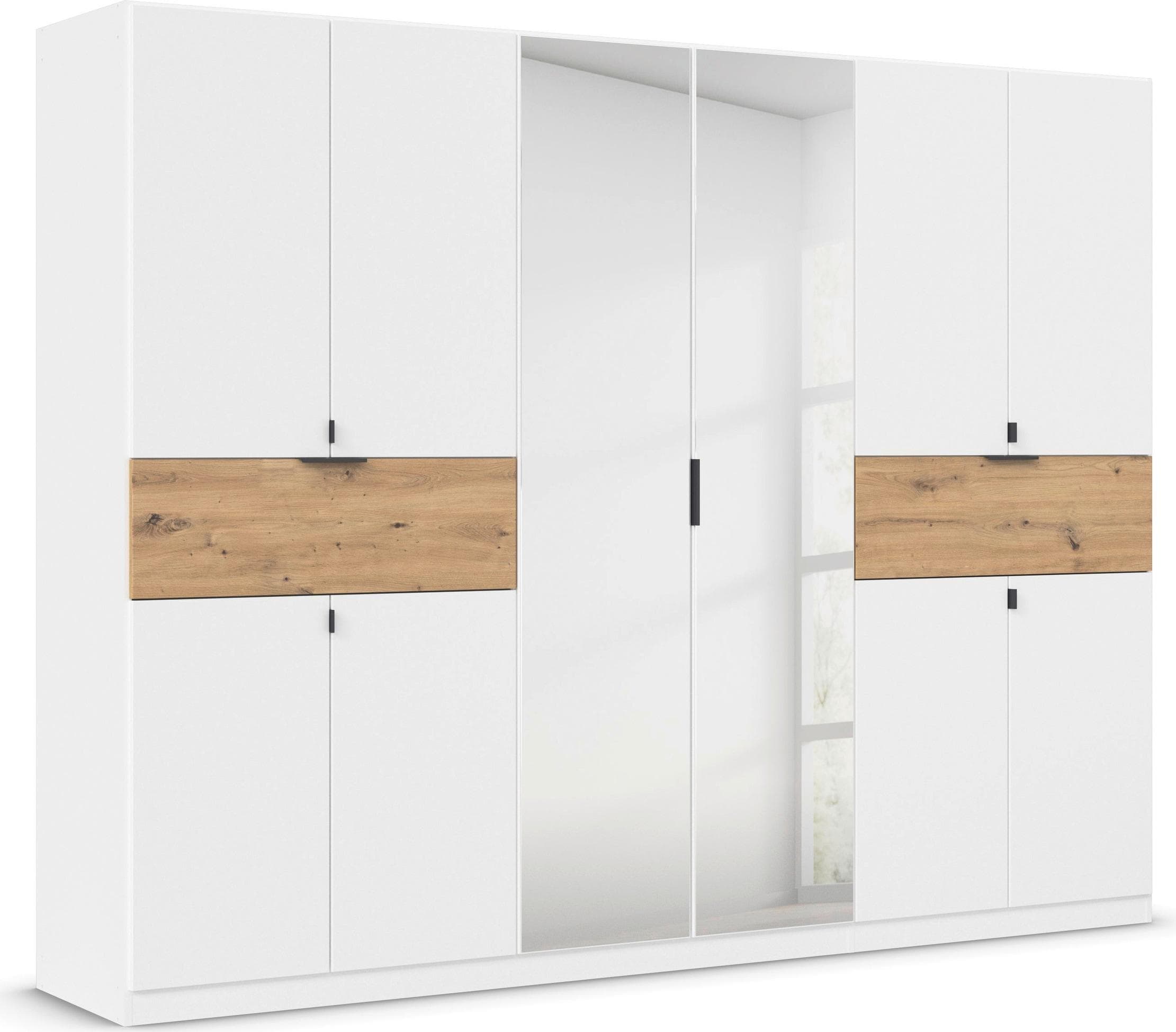 Rauch TICAO Drehtürenschrank Weiß Eiche Artisan 271cm