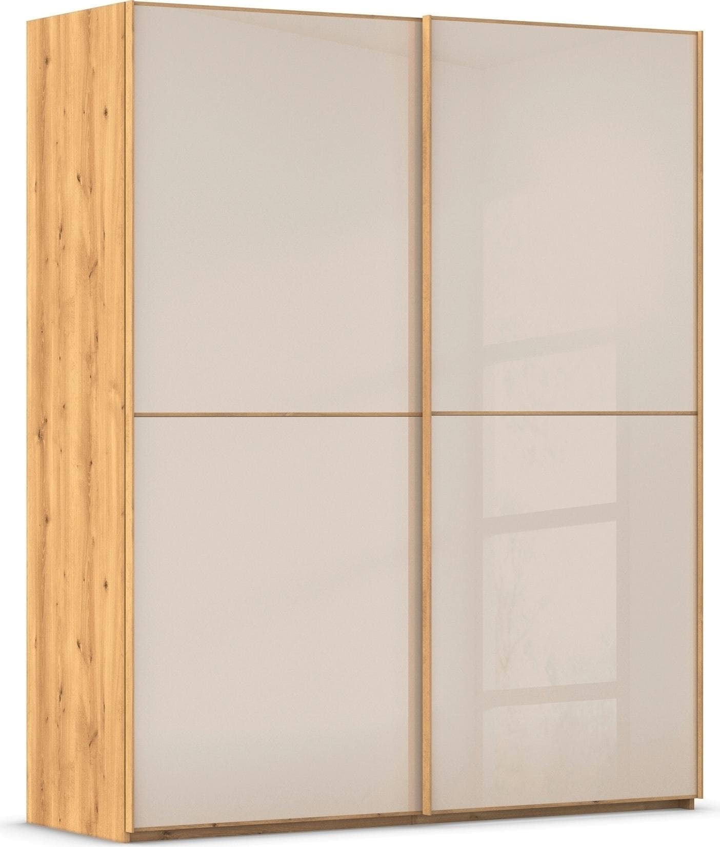 Schwebetürenschrank Scale-DUO mit Glasfront und 3 Zierleisten - MADE IN GERMANY