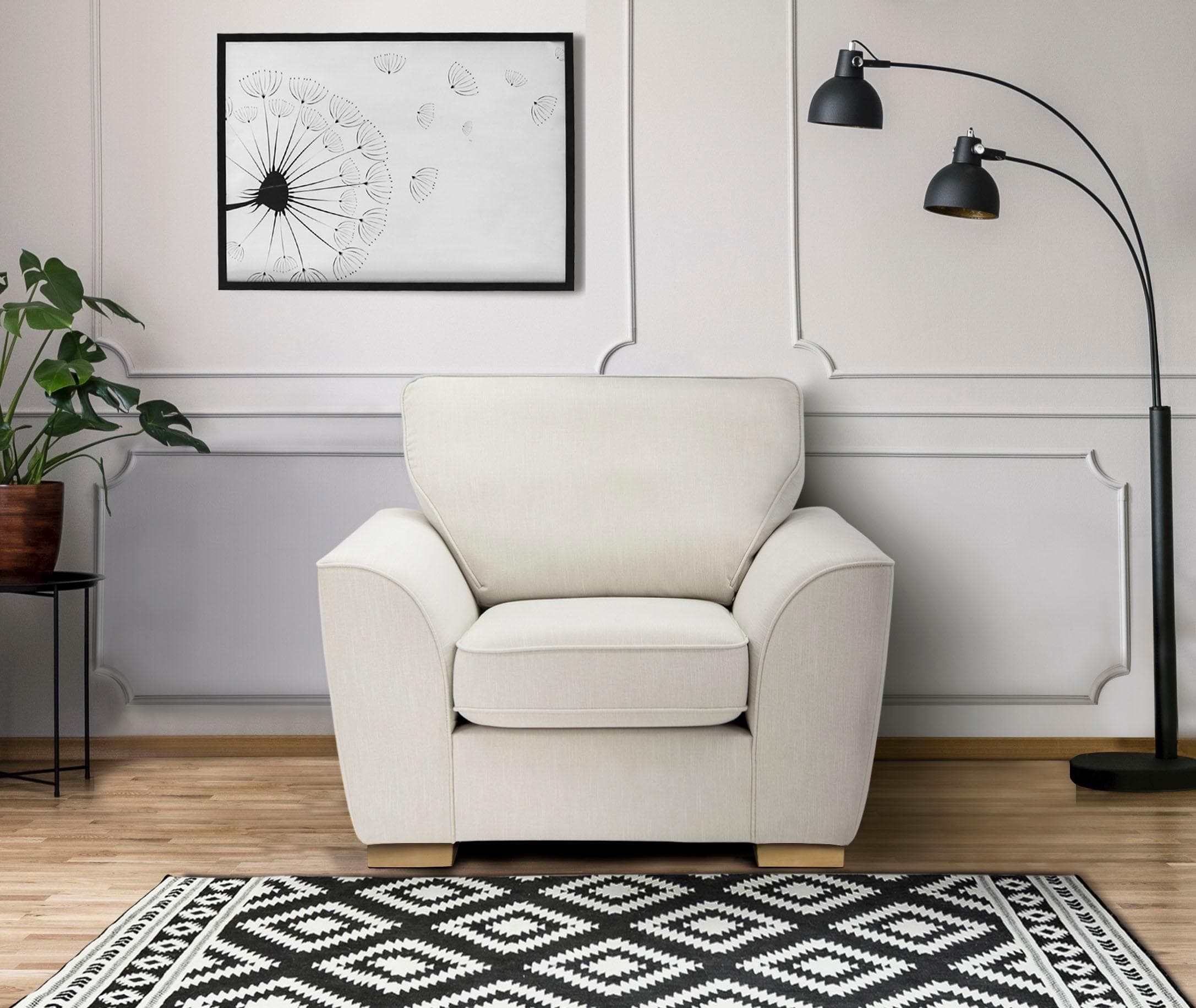 Gemütlicher Cocktailsessel in 2 Bezugsqualitäten