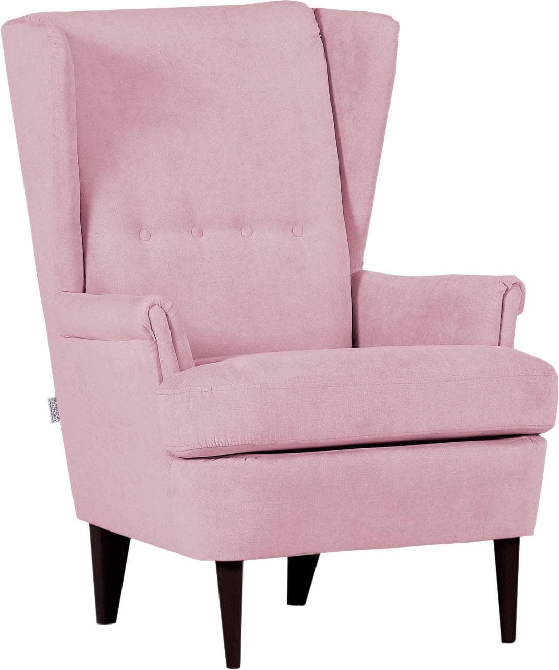 Antiker Ohrensessel in Antikfarbe oder Eiche Natur