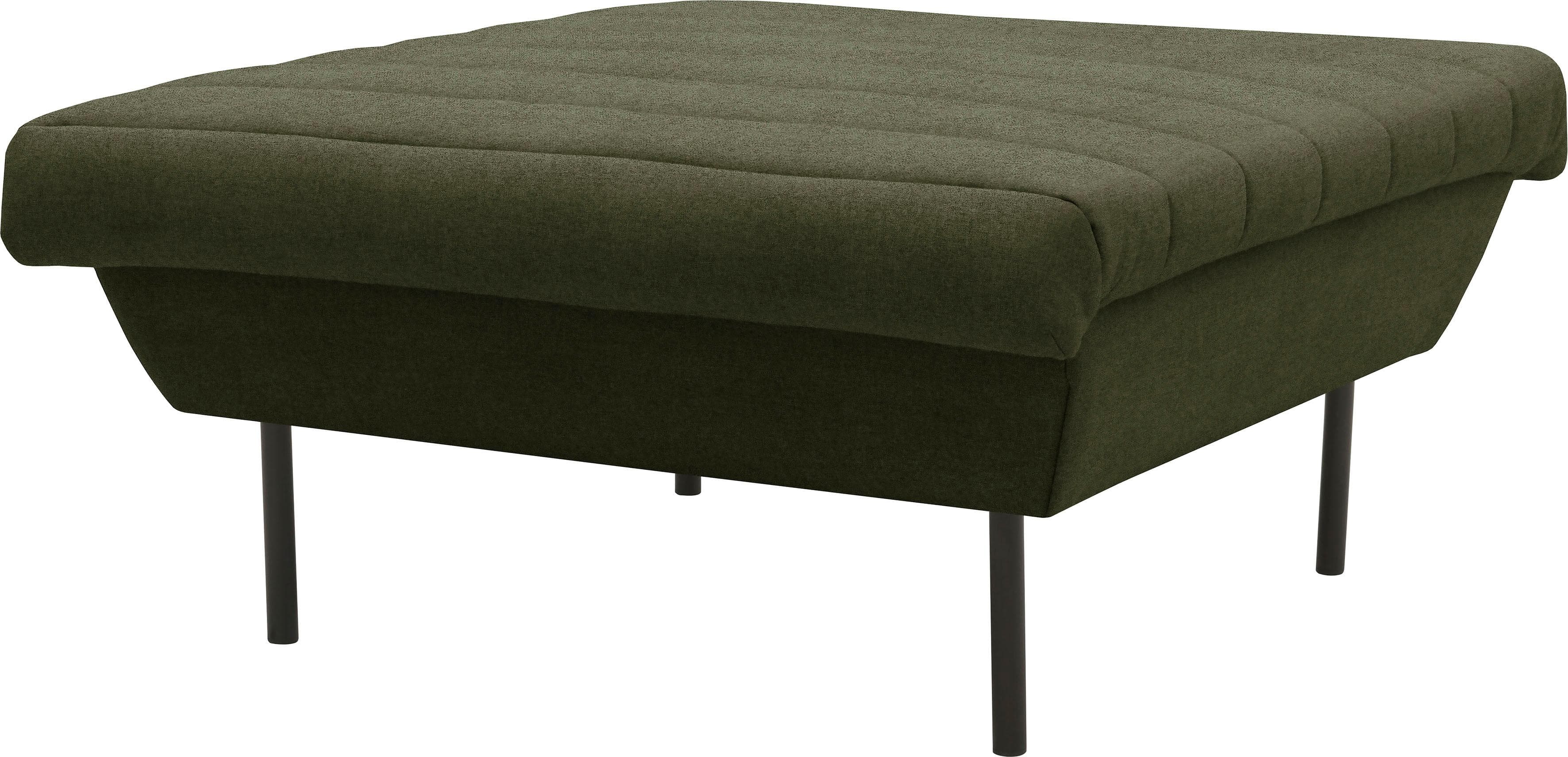 Gepolsterter Hocker mit Quersteppung