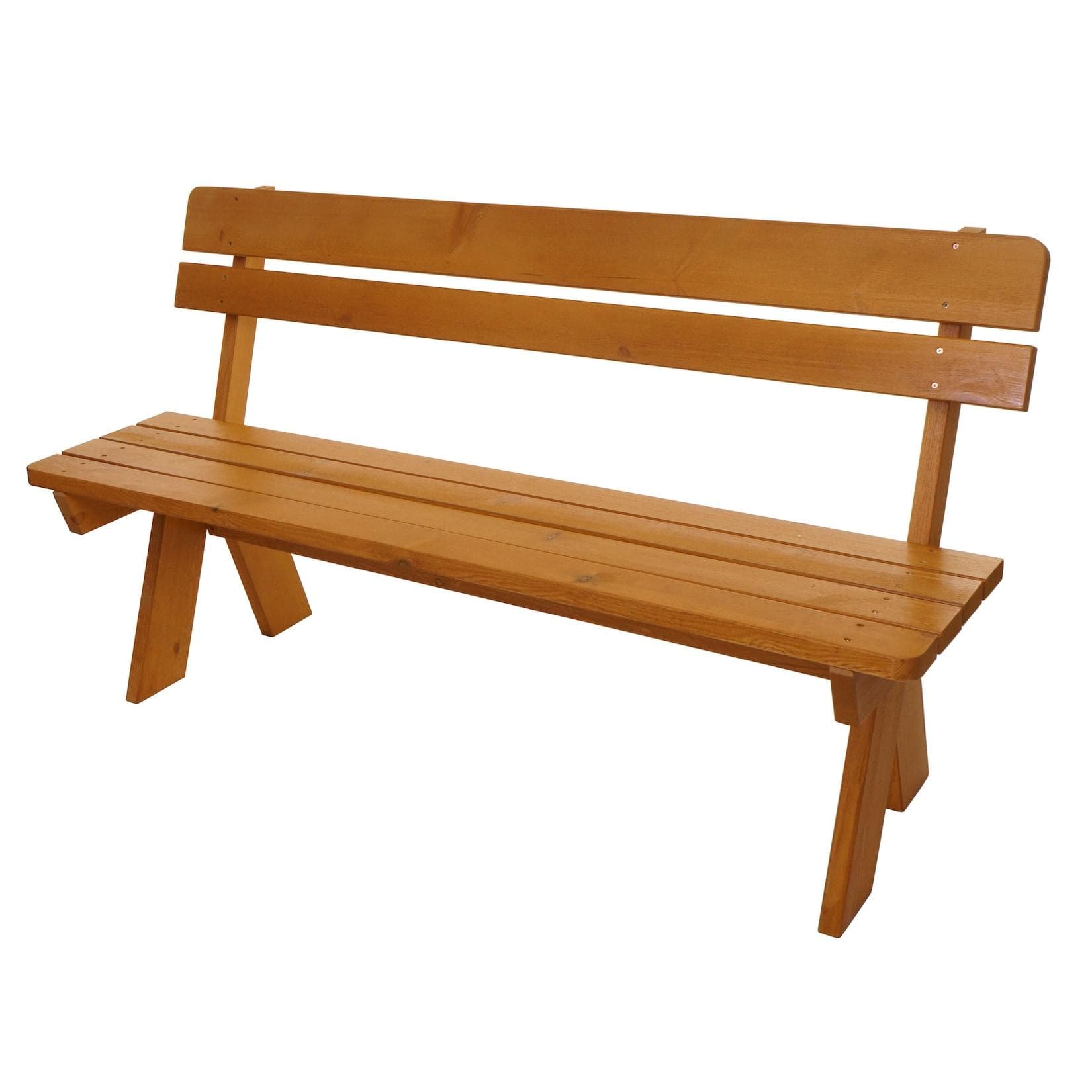 MCW Gartenbank MCW-L66 Massivholz Honigfarben 148cm