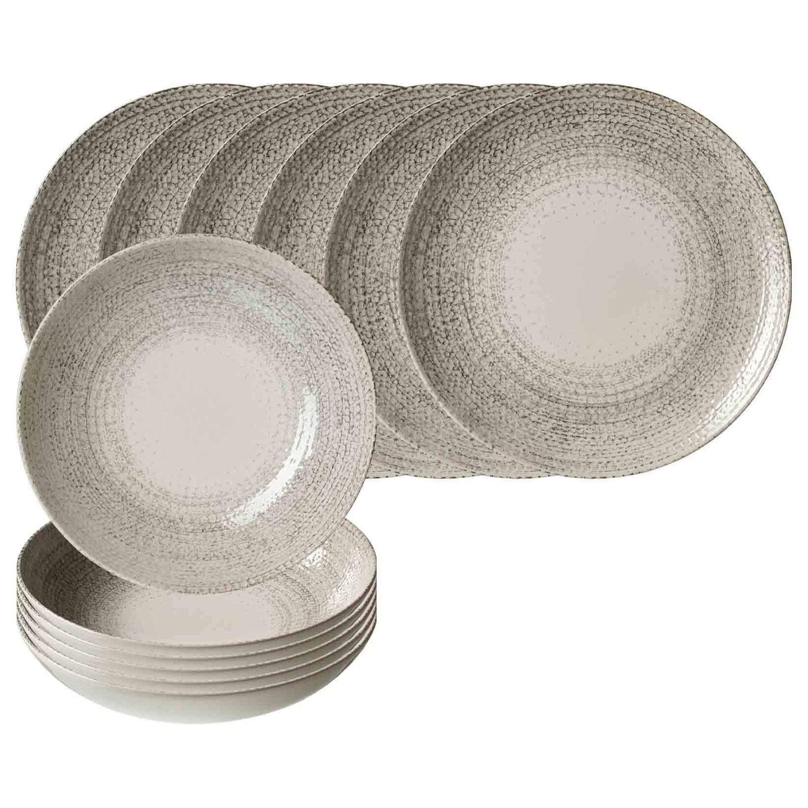 Ritzenhoff & Breker Tafelservice Rimini 12er Set Beige/Grau