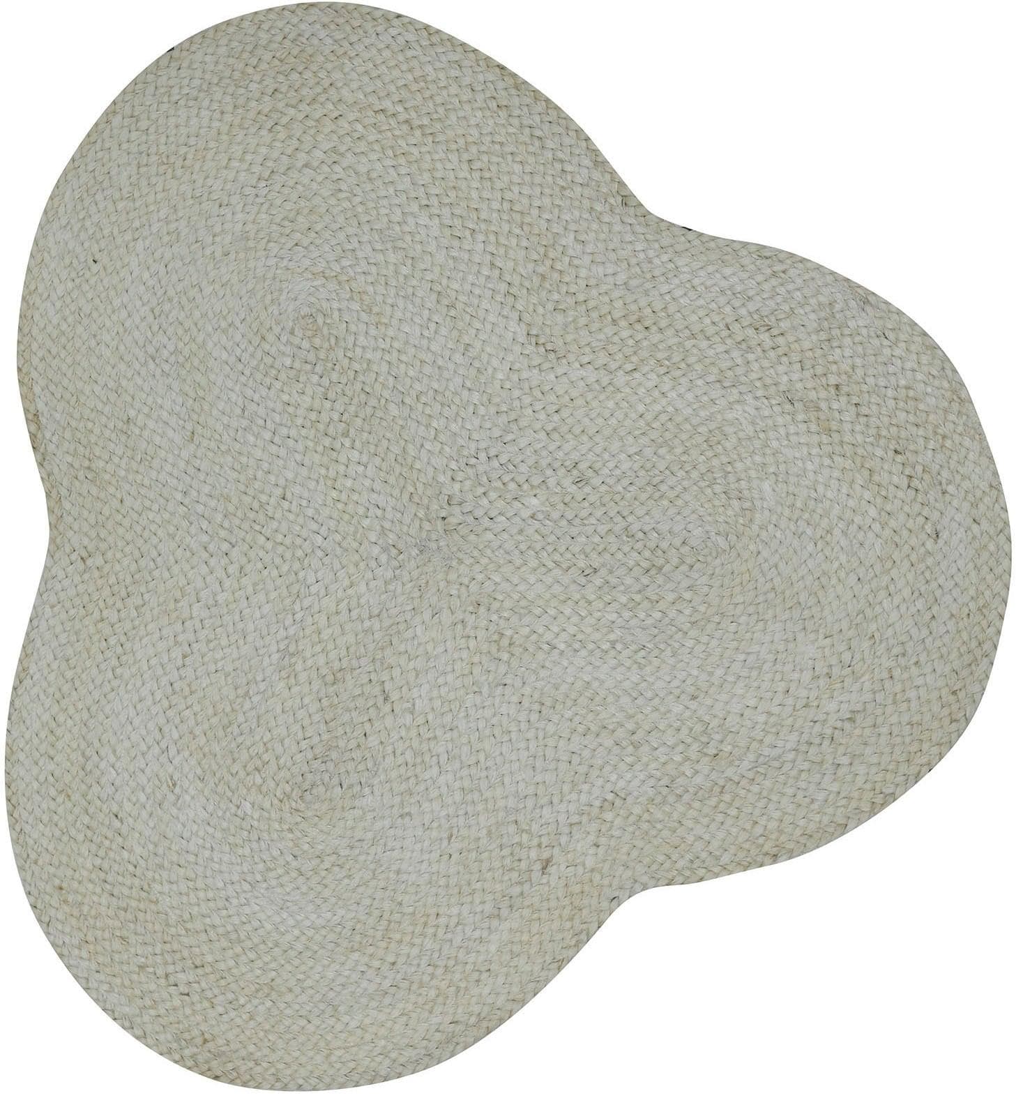 Carpetfine Alia Juteteppich Creme Wolkenförmig Boho Style