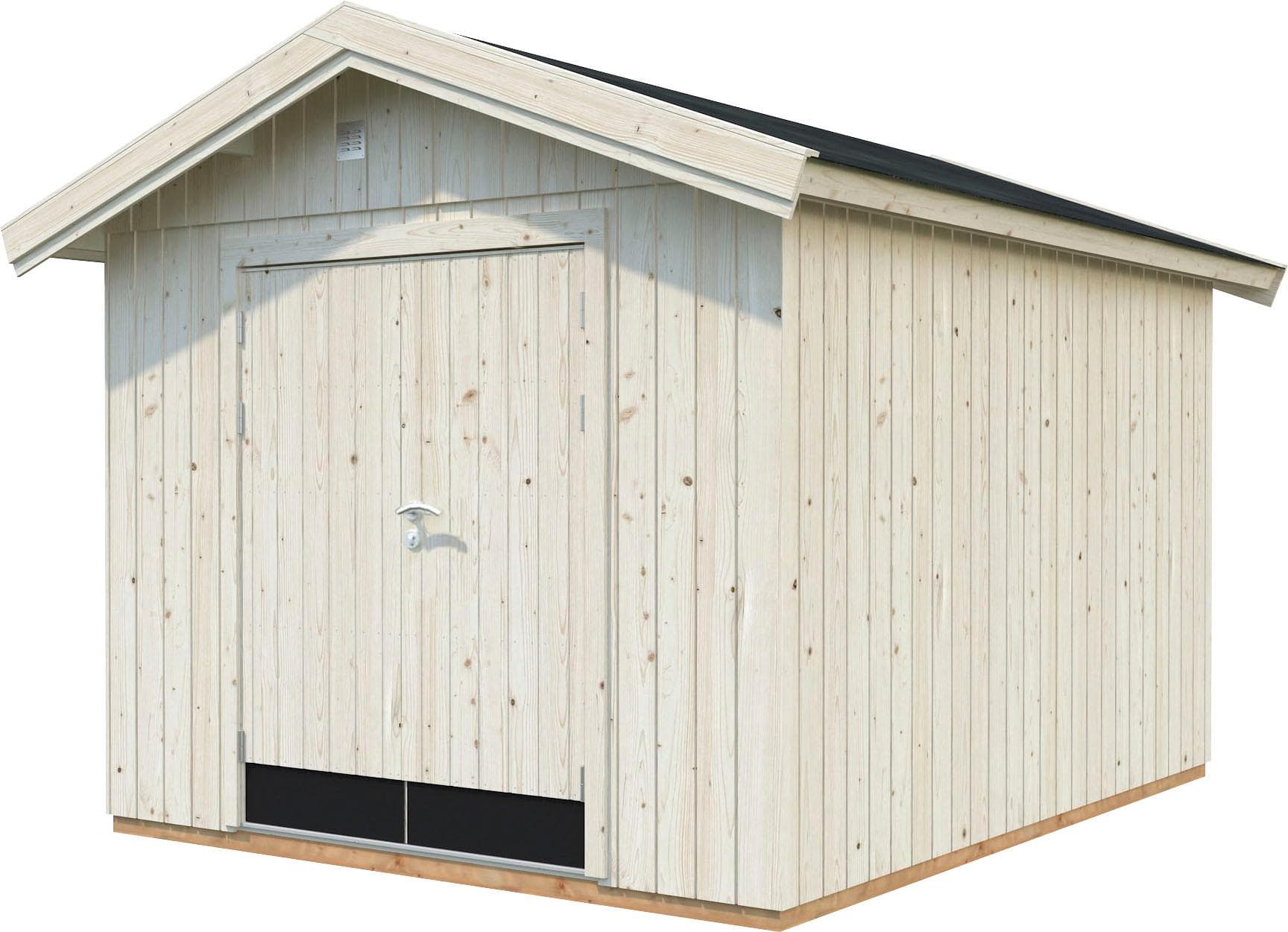 Gerätehaus aus Massivholz mit Satteldach