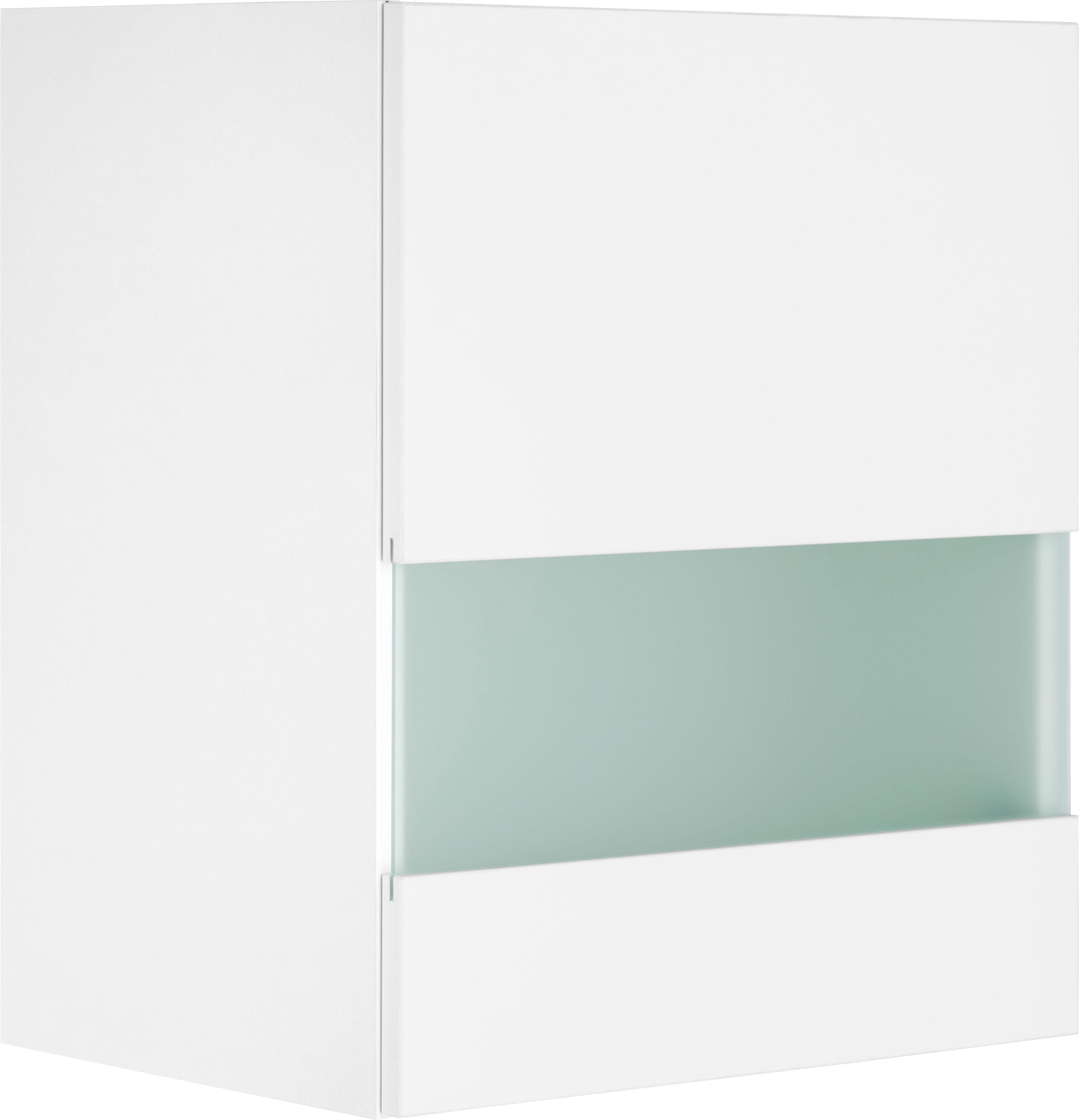OPTIFIT Glashängeschrank Roth Weiß Push-to-open