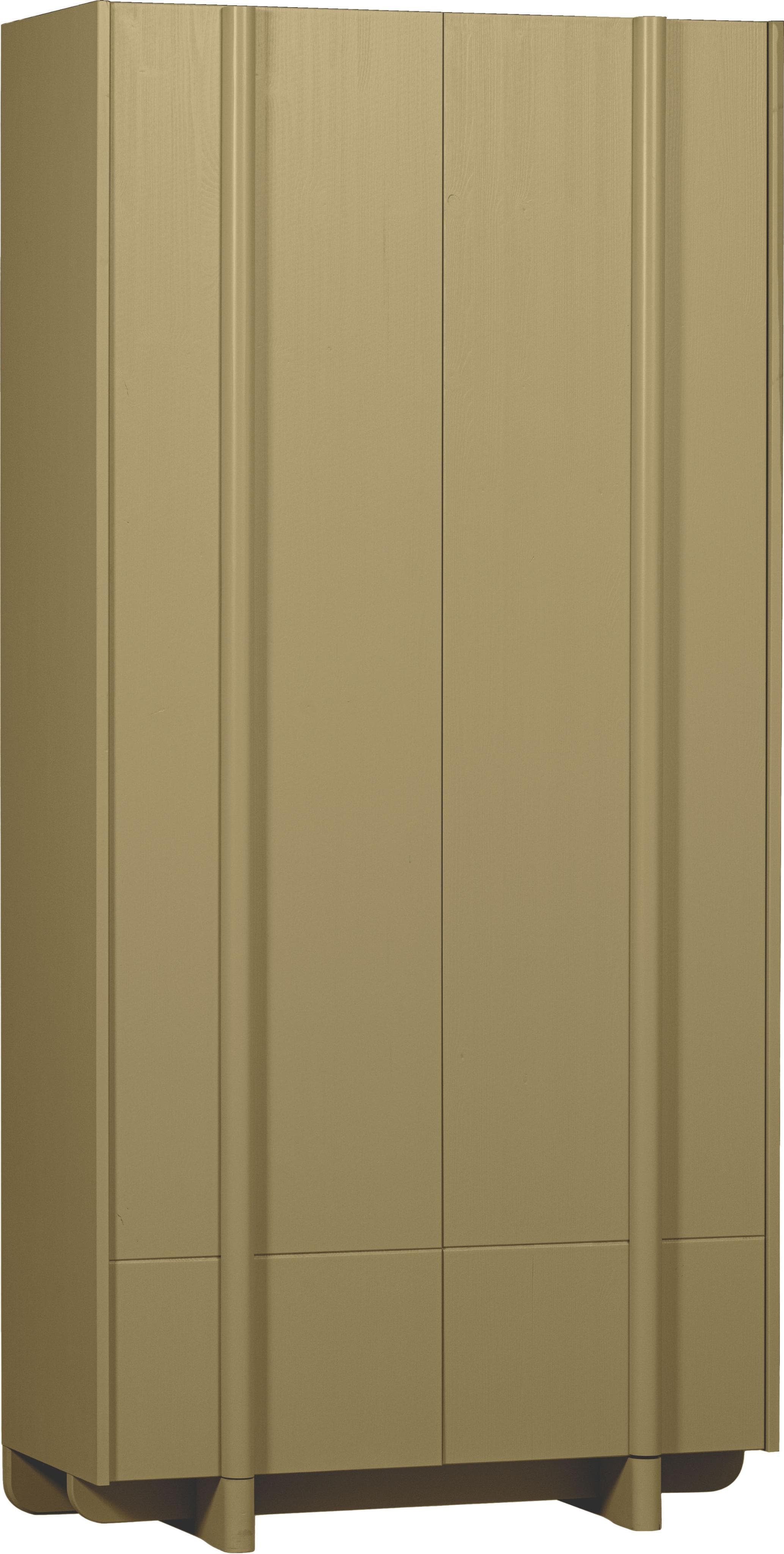 WOOOD Nook Stauraumschrank Moosgrün FSC-Kiefer mit Schublade