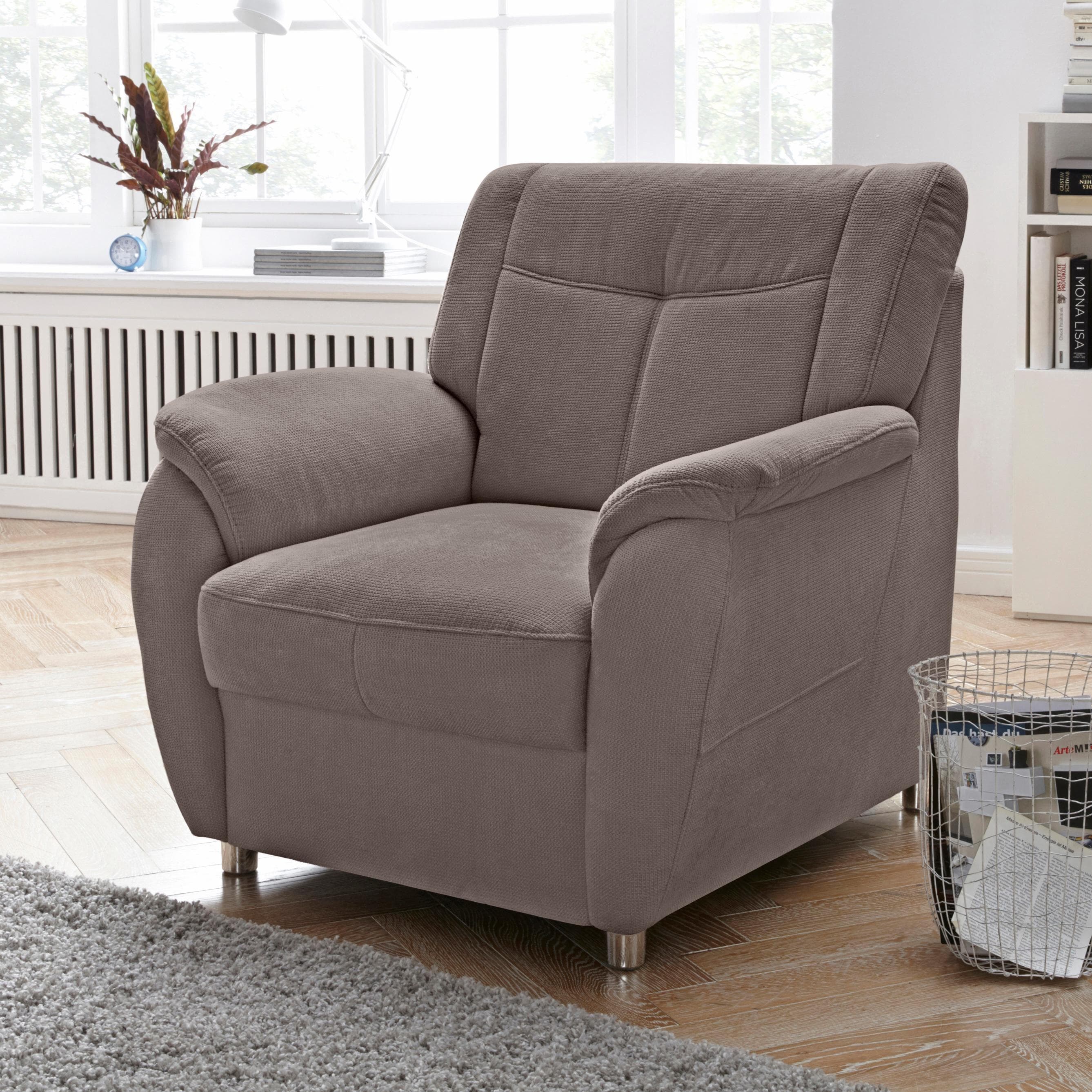 Sessel SIT & MORE Sonoma Taupe Modern mit Federkern