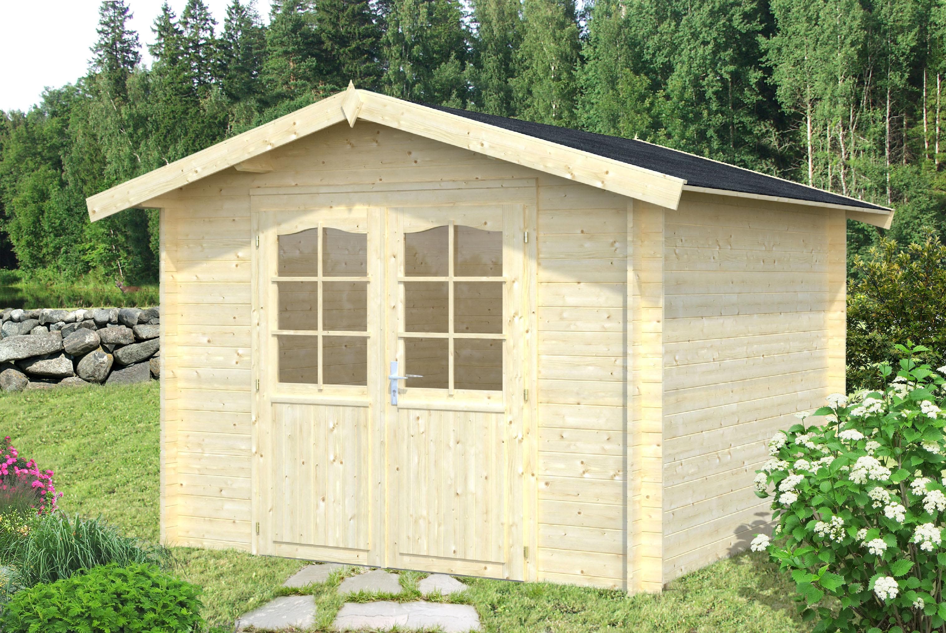 Gartenhaus PALMAKO "Lotta" Massivholz 7,3 qm