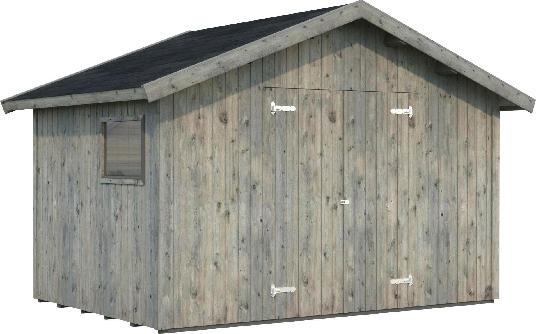 Gerätehaus PALMAKO Nils Grau Massivholz