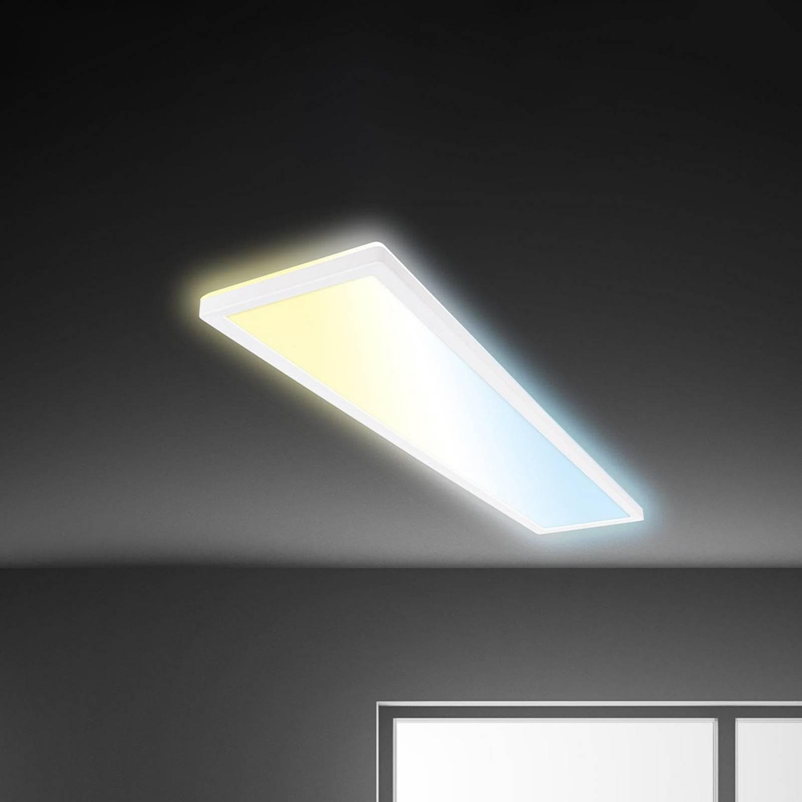 Briloner Leuchten LED Deckenleuchte SLIM - Dimmbar, Fernbedienung, Nachtlicht