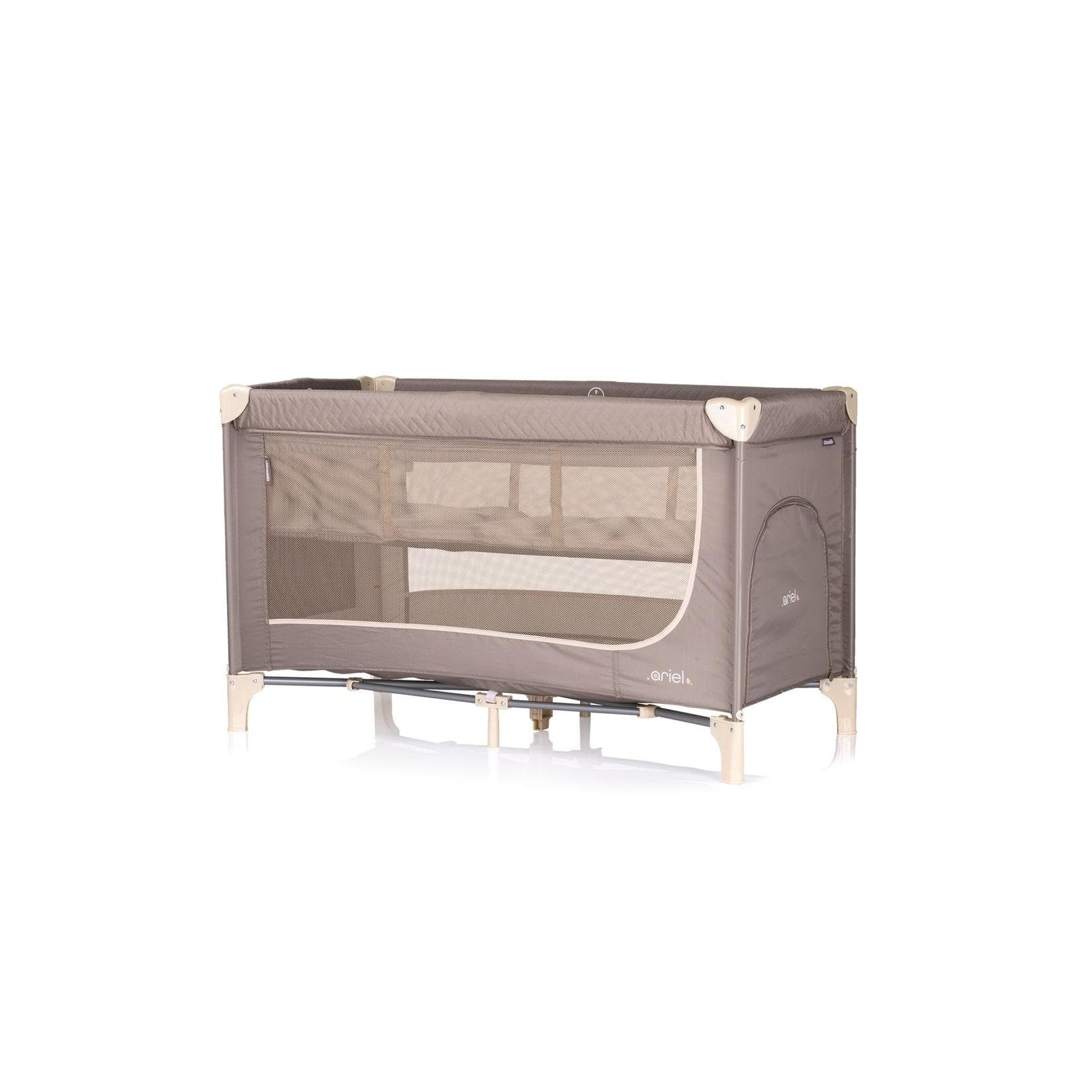 Chipolino Reisebett Ariel 2 Ebenen Dunkelbraun mit Tragetasche