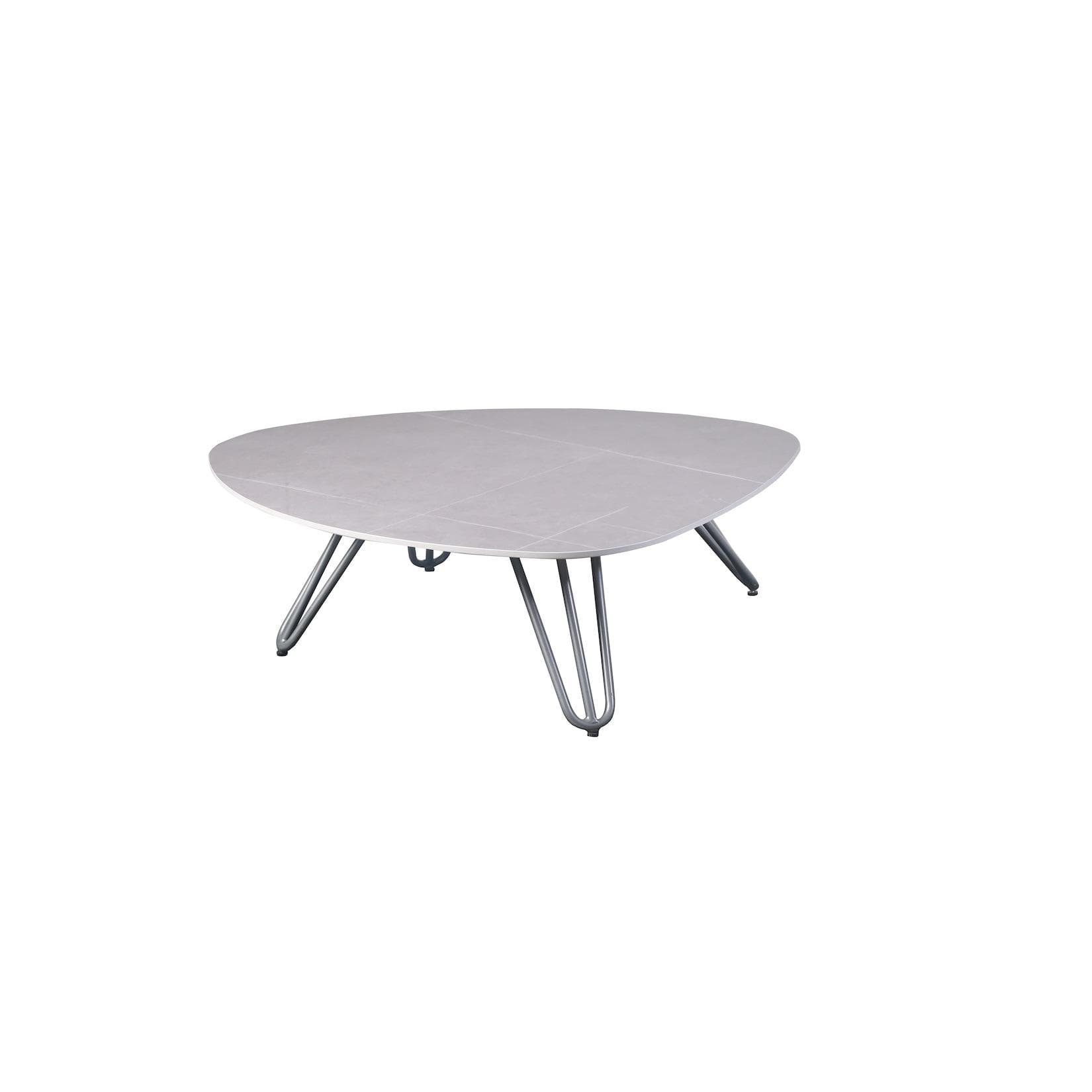 Harms Tisch EMILIA Grau Aluminium Gesintert