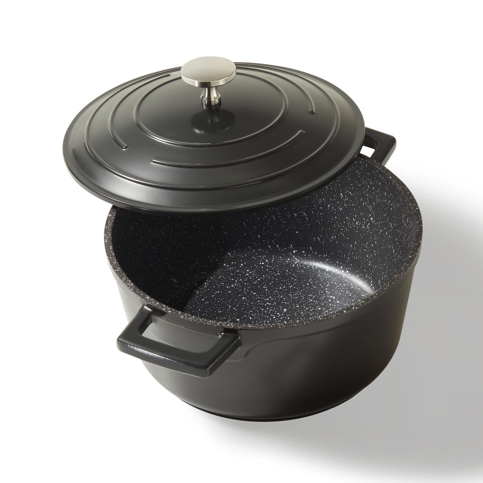 STONELINE® Gourmet Bräter 20 cm mit Deckel, Antihaft, Schwarz