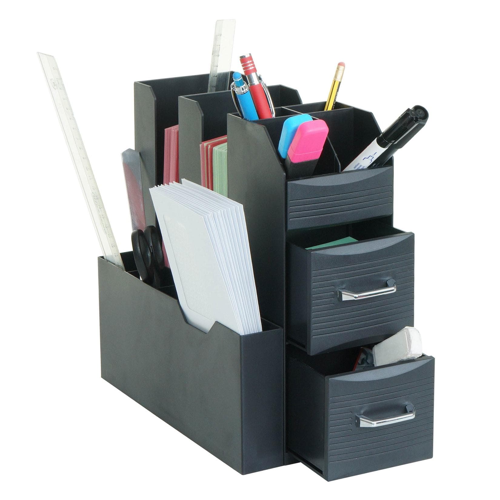 MCW Schreibtisch Organizer mit 2 Schubladen und 7 Fächern