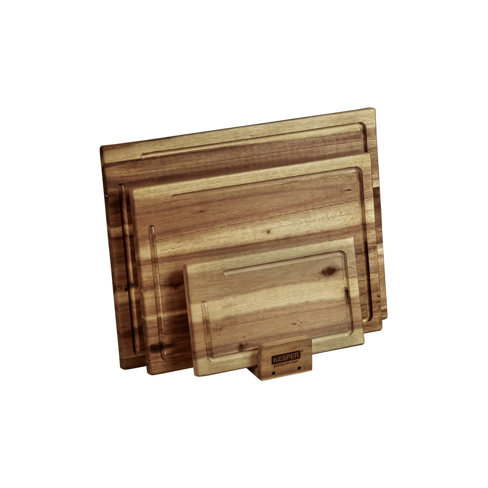 Kesper Schneidebrett-Set 4-teilig Akazie Braun FSC 100%