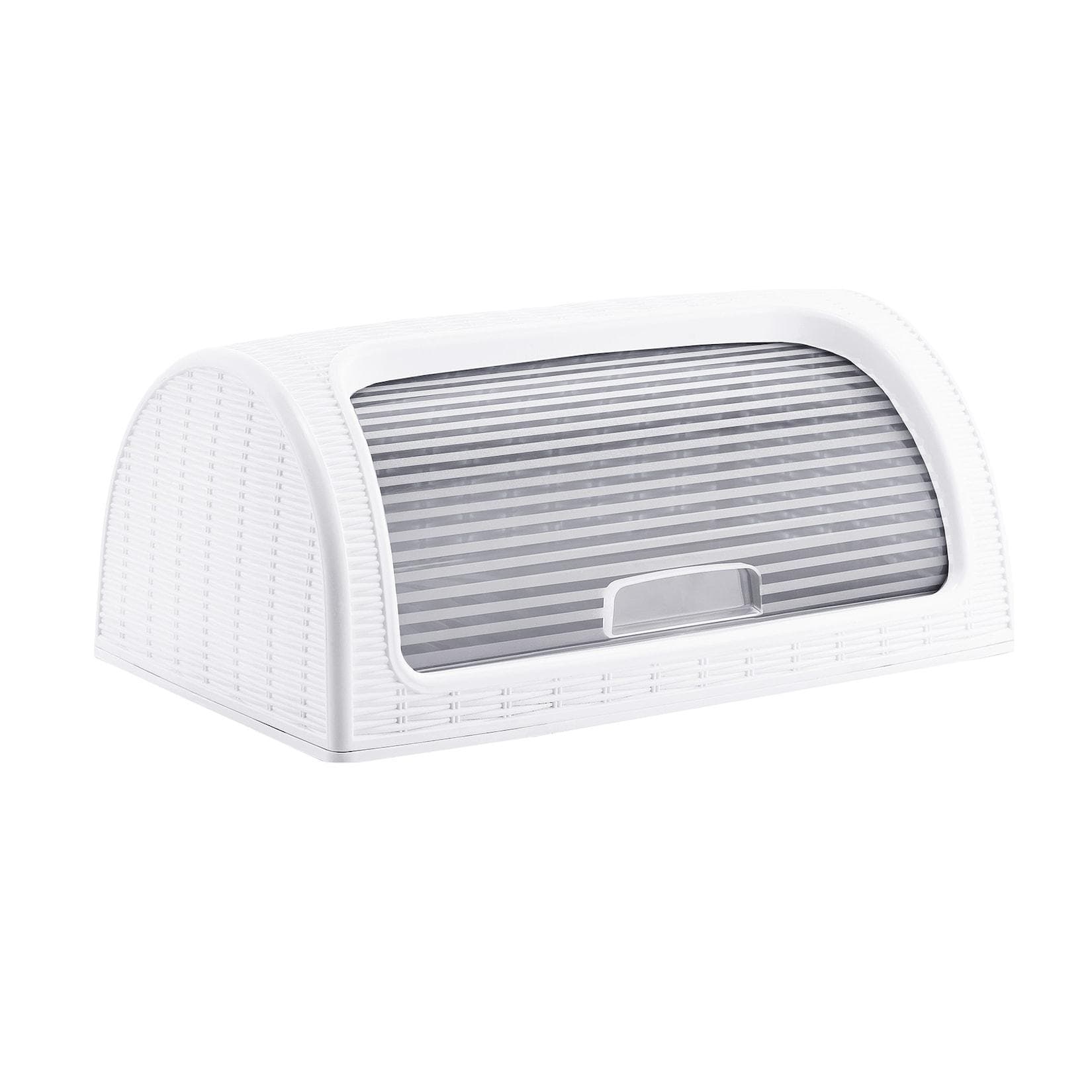 Michelino Brotkasten Rattanoptik Weiß