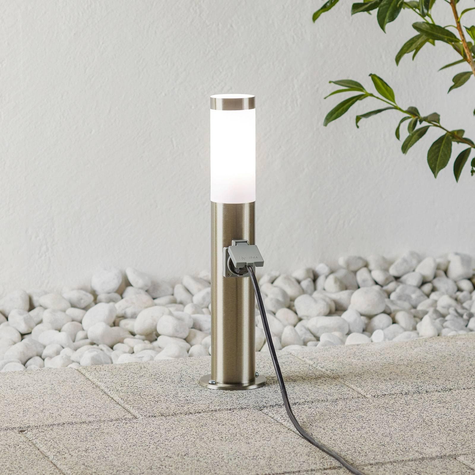 Brilliant Chorus Außen-Stehlampe Edelstahl Dimmbar IP44