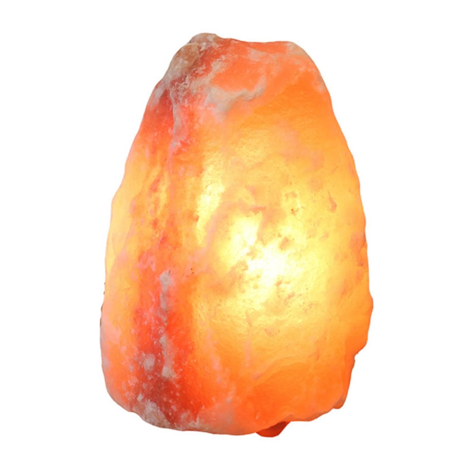 HIMALAYA SALT DREAMS Salzkristall-Tischlampe Rock, Leuchtmittel wechselbar, Warmweiß, Handgefertigt - jeder Stein ein Unikat, H: ca.18 cm, ca.2-3 kg