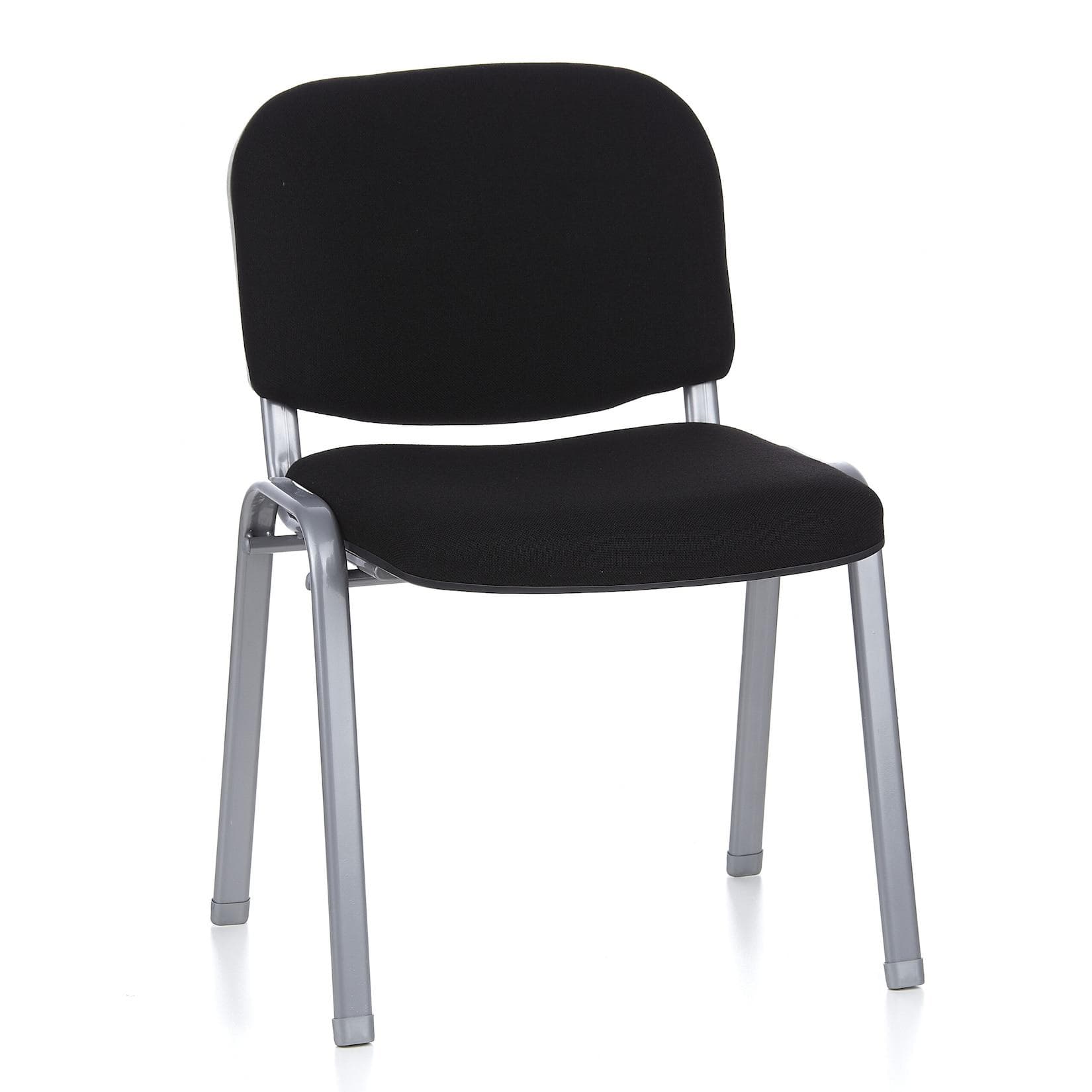 hjh OFFICE Vierfußstuhl XT 600 S Stoff Silber/Schwarz