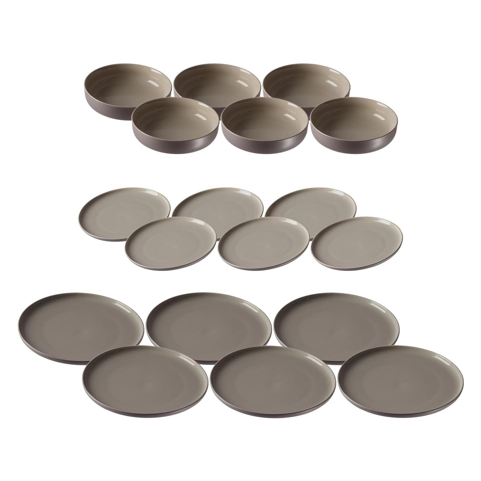 Ritzenhoff & Breker Teller und Schalenset Jasper 18er Set Weiß