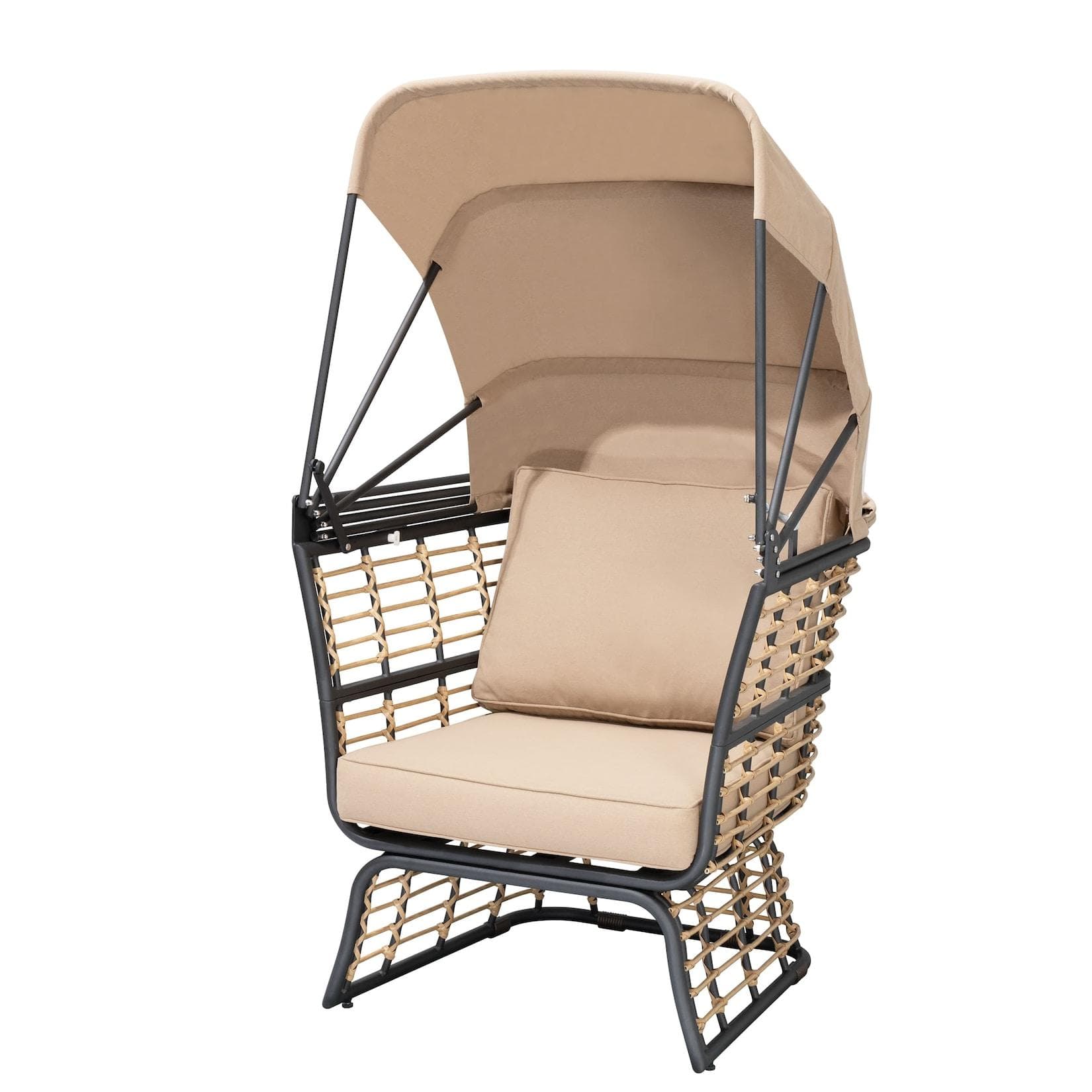 Garden Pleasure Relaxsessel PAROS Beige Aluminium Outdoor