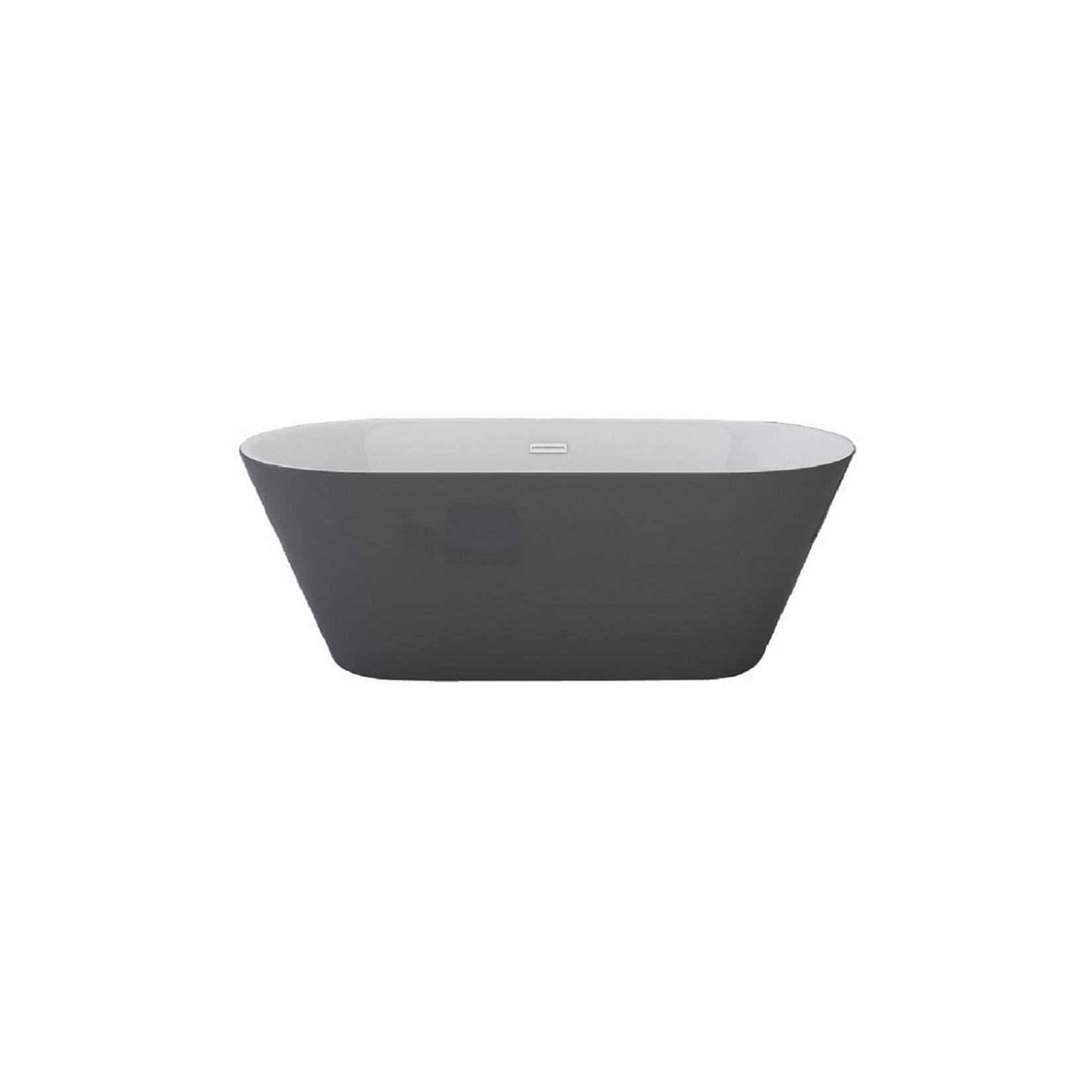 Badewanne LAUSANNE II grau 170 x 80 cm von Jet-Line