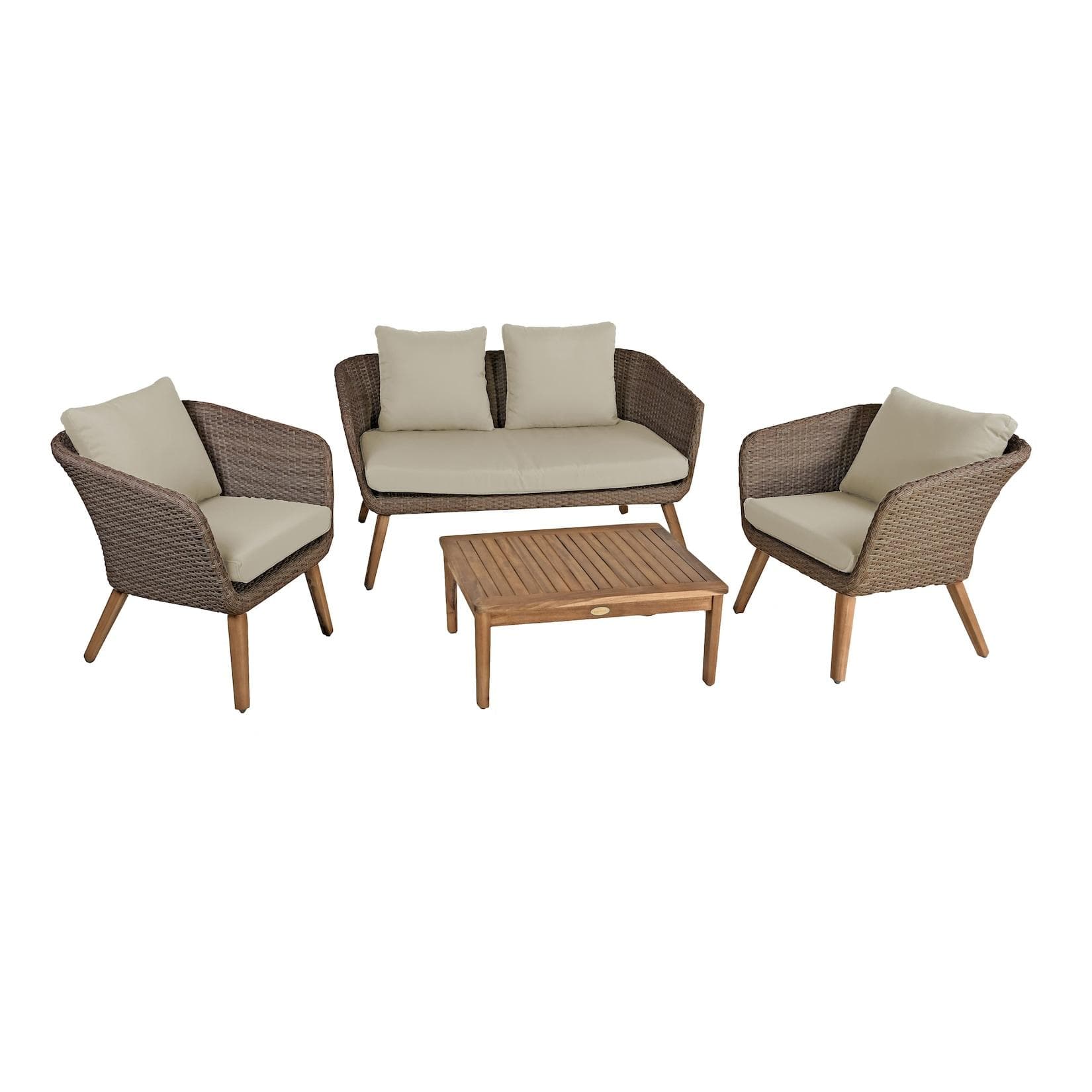 Garden Pleasure Gartenlounge-Set ARONA Braun Akazie