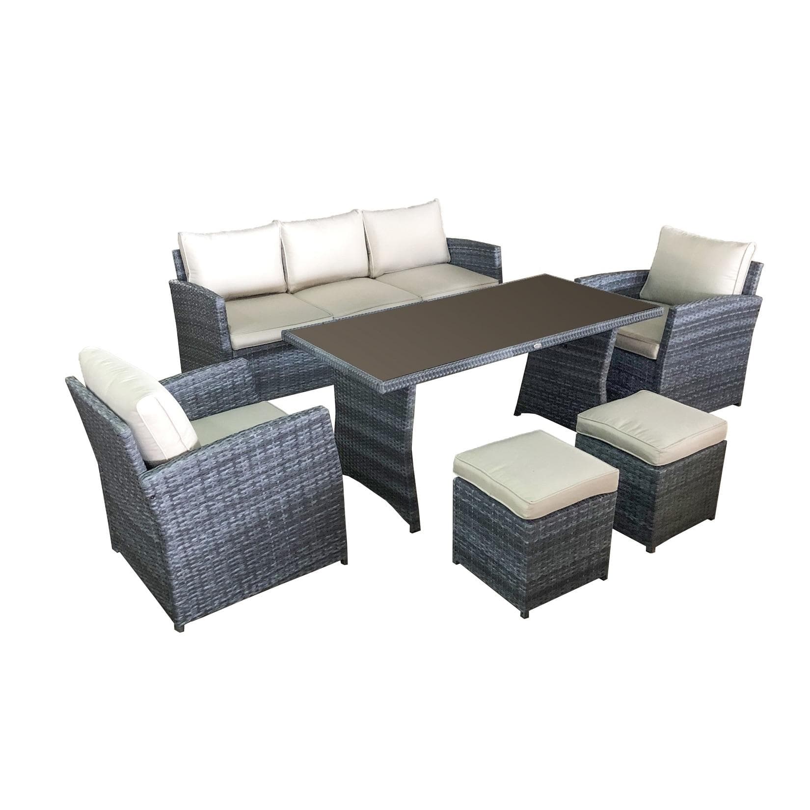 Gartenmöbel Loungemöbel Havanna grau Lounge