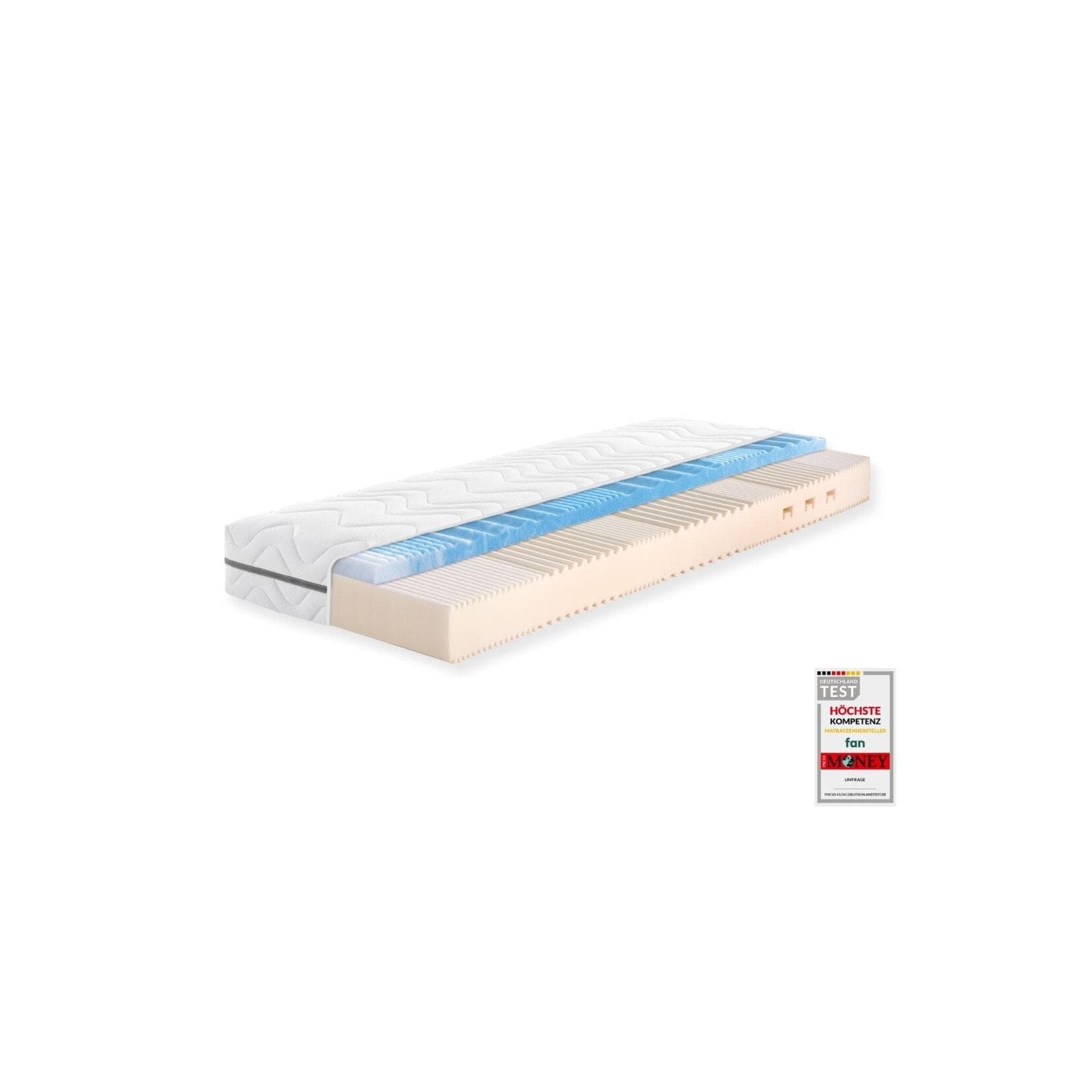 FAN Solina Top KS Wendematratze 140x200 Weiß Komfortschaum 7-Zonen