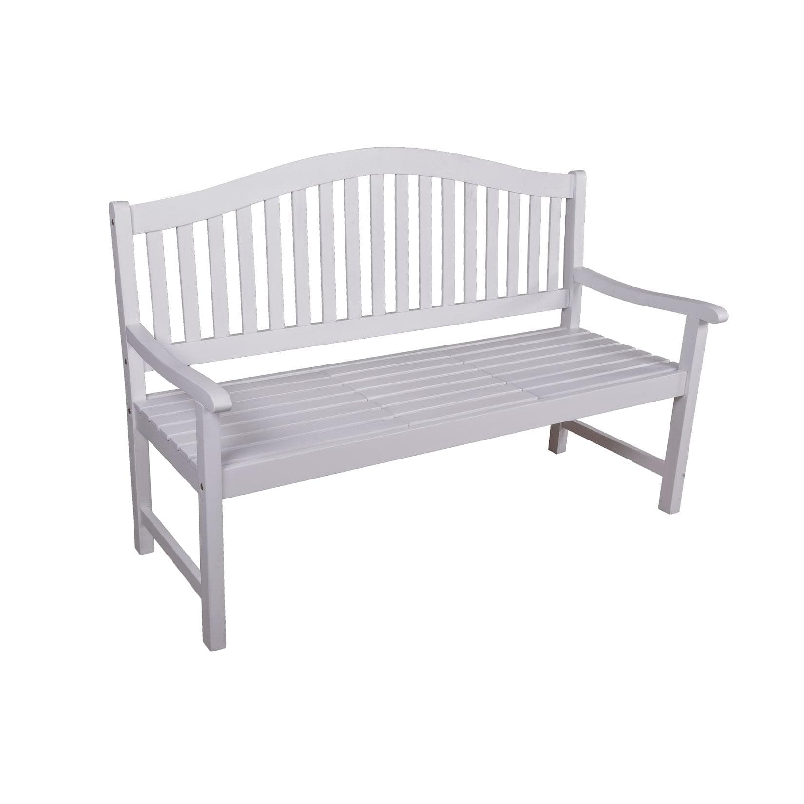 Garden Pleasure Gartenbank Singapur Weiß mit hochklappbarem Tisch