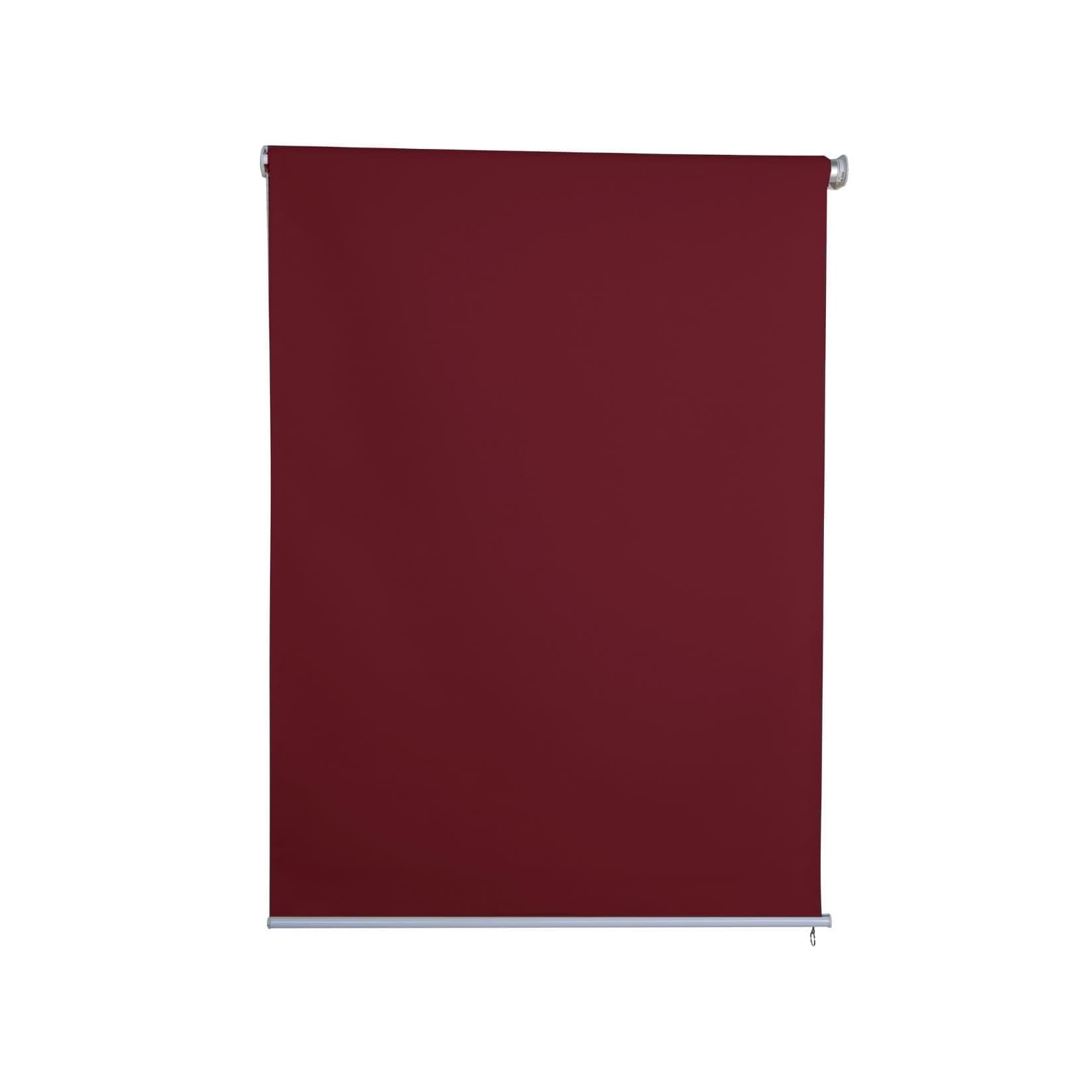 Jet-Line Vertikalmarkise Balkon Rollo Outdoor Sichtschutzrollo 1,6 x 2,3 m bordeaux
