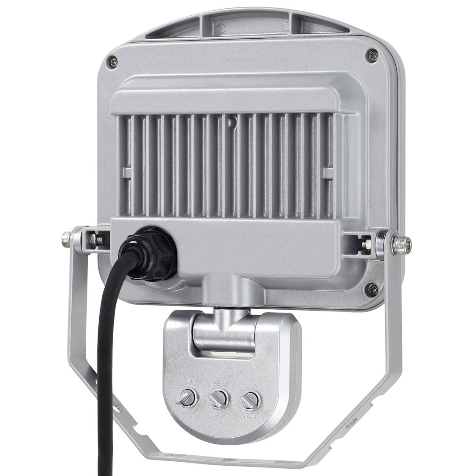 LED-Außenstrahler Charlottenburg Silber 20W 3.000K mit Infrarot-Sensor