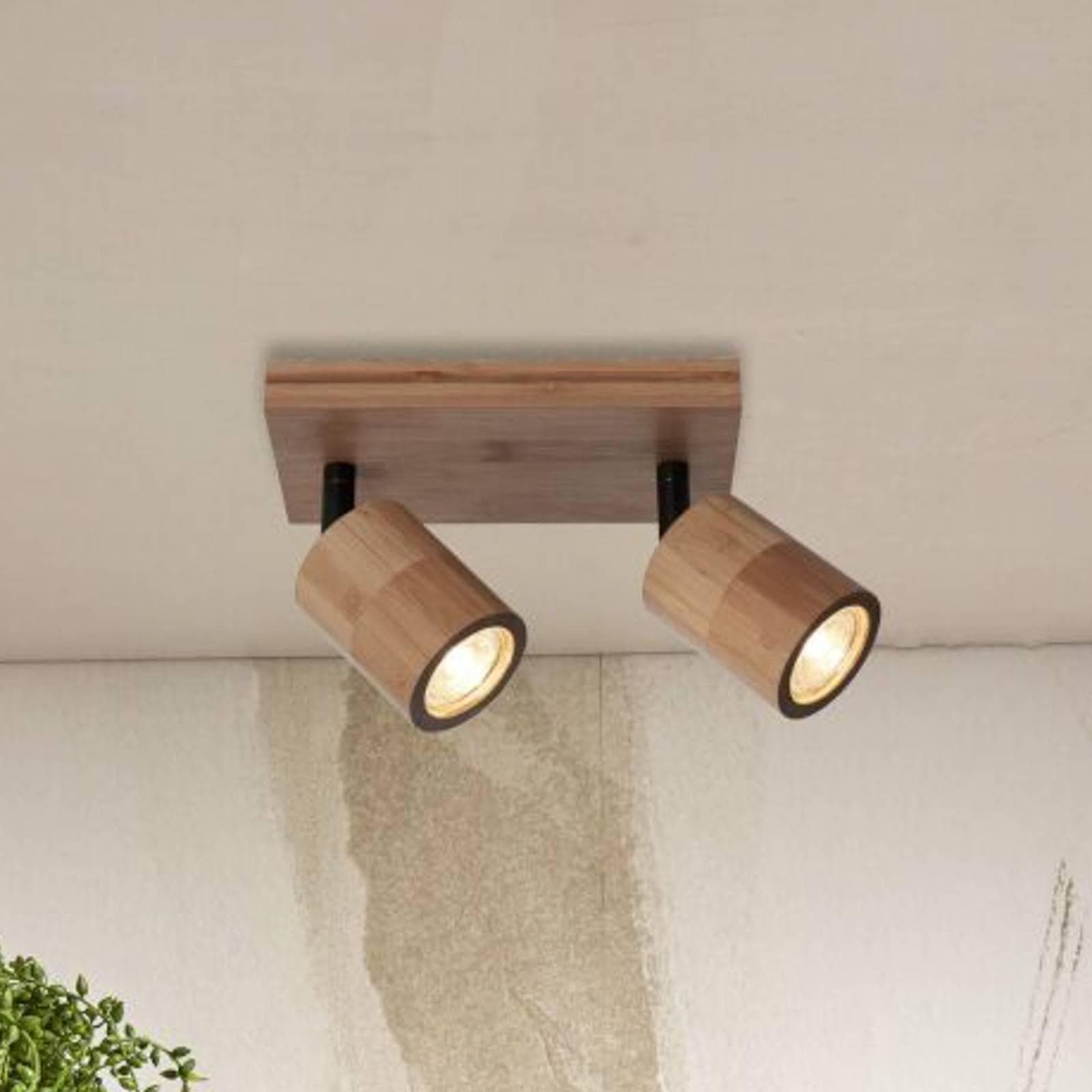 GOOD & MOJO Java Deckenleuchte Bambus 2-flg. 13cm