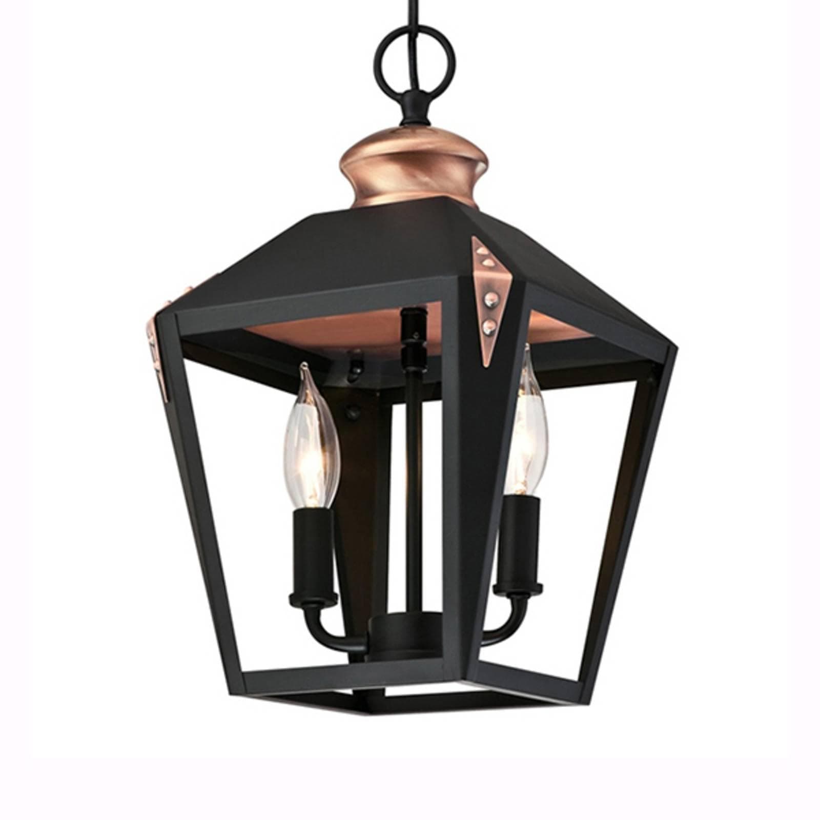 Westinghouse Valery Pendelleuchte E14 Schwarz mit Kupfer