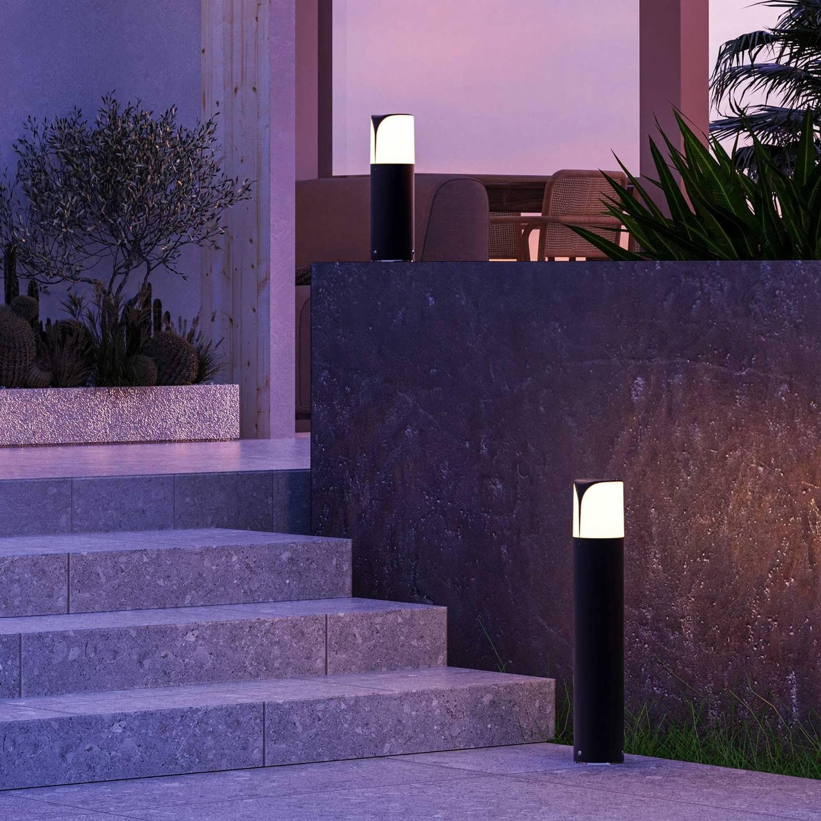 Forlight Sockellampe Astra Anthrazit Aluminium